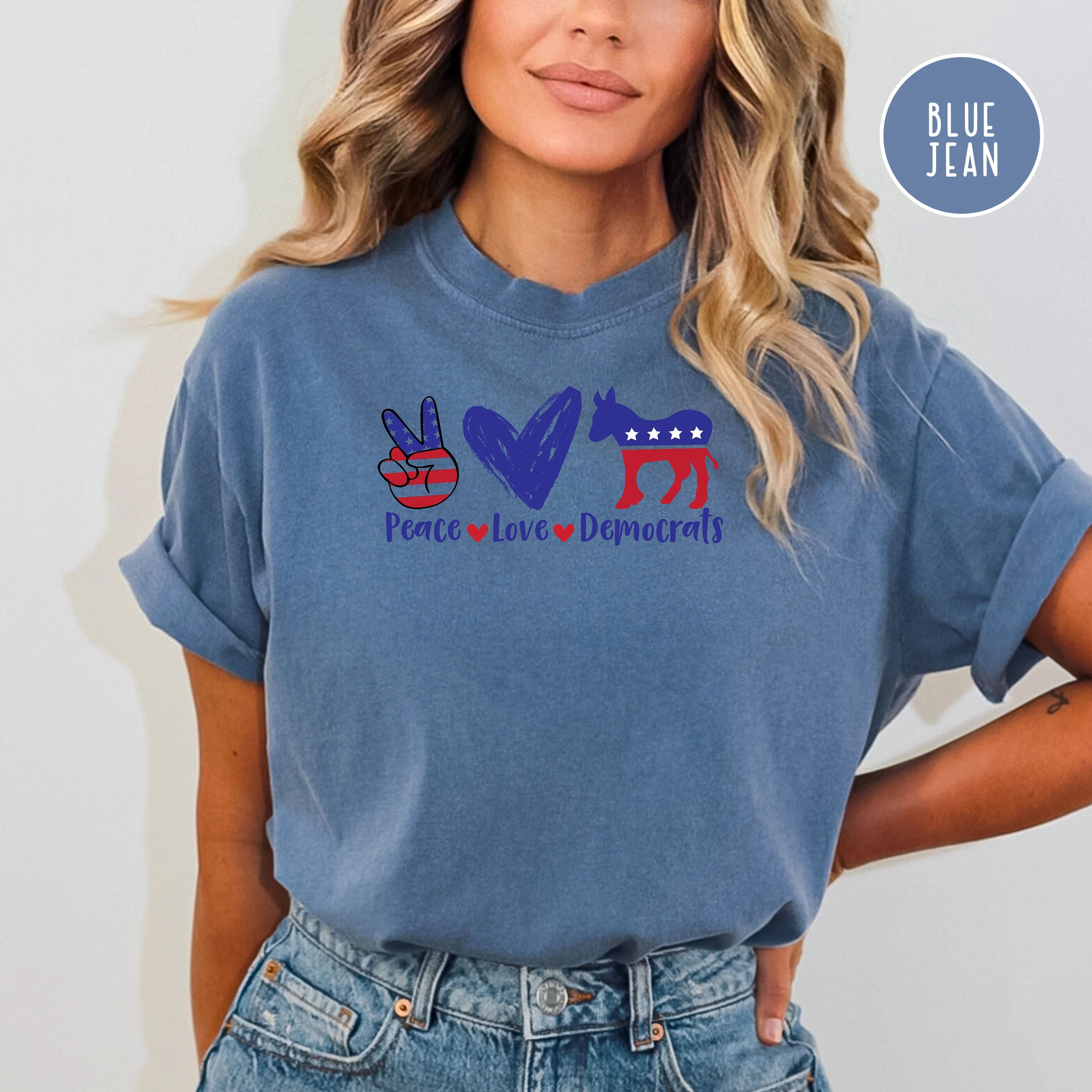 Peace Love Democrats Comfort Colors® Election Tee