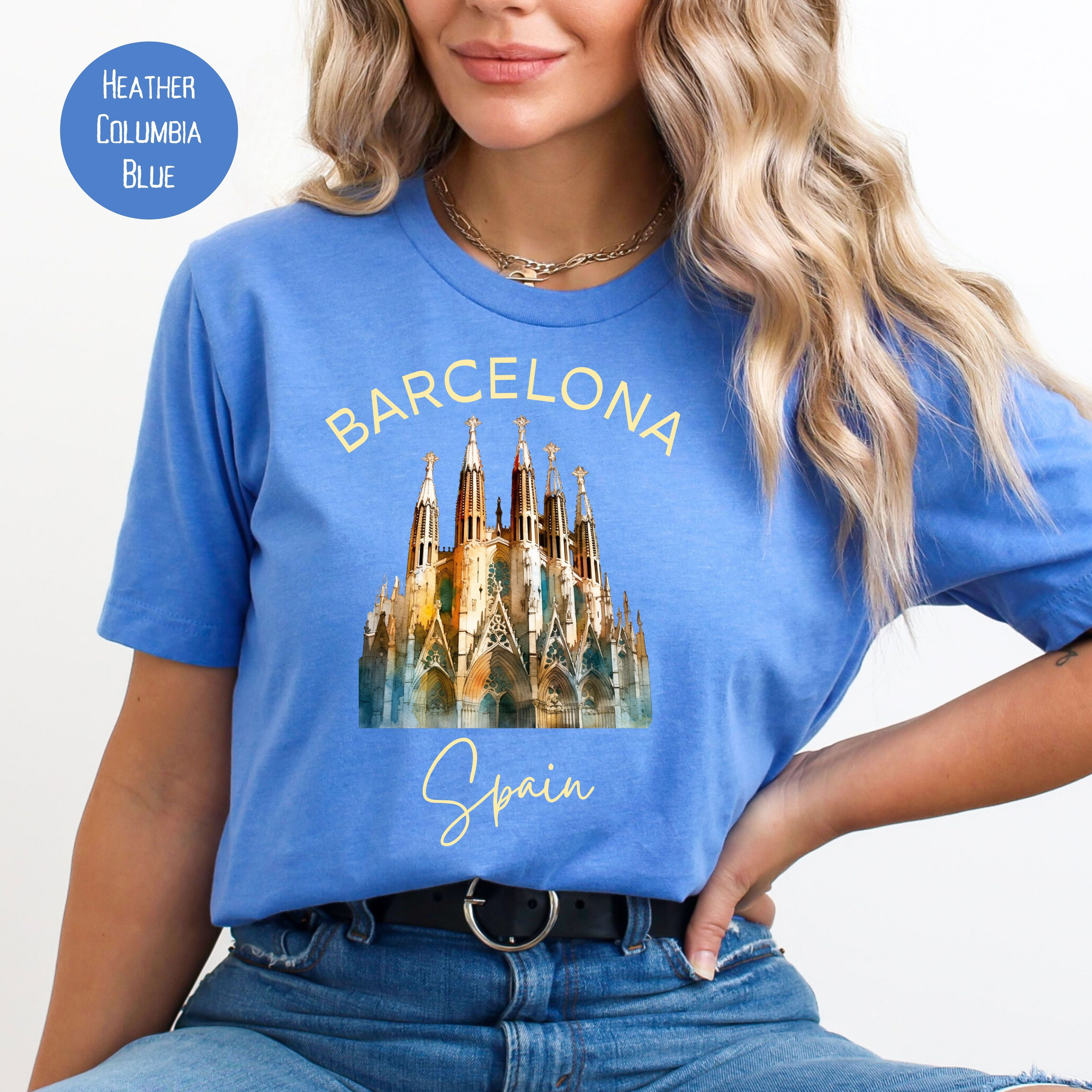 Barcelona Spain Vacation Bella Canvas Tee