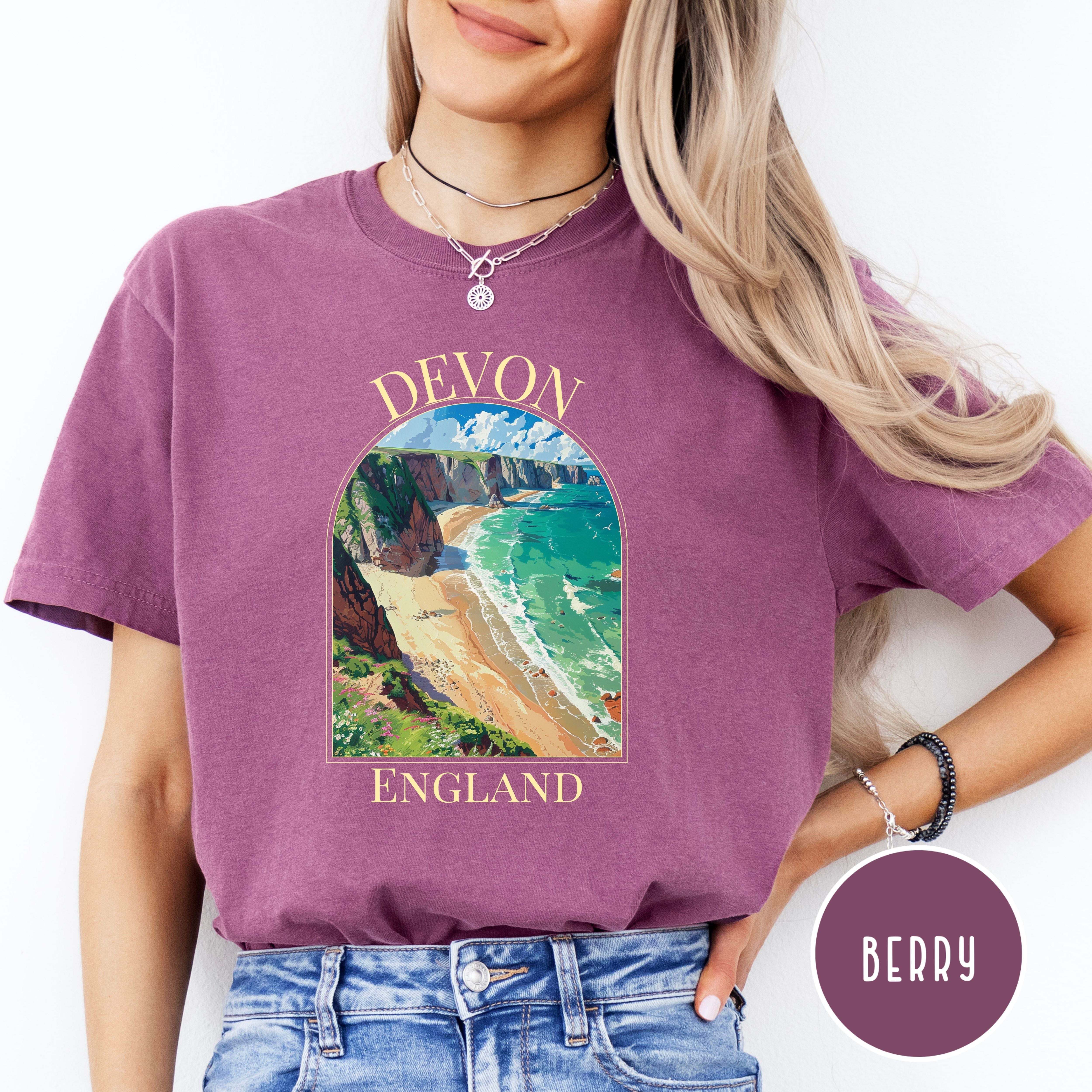 Devon England Beach Comfort Colors® Tee