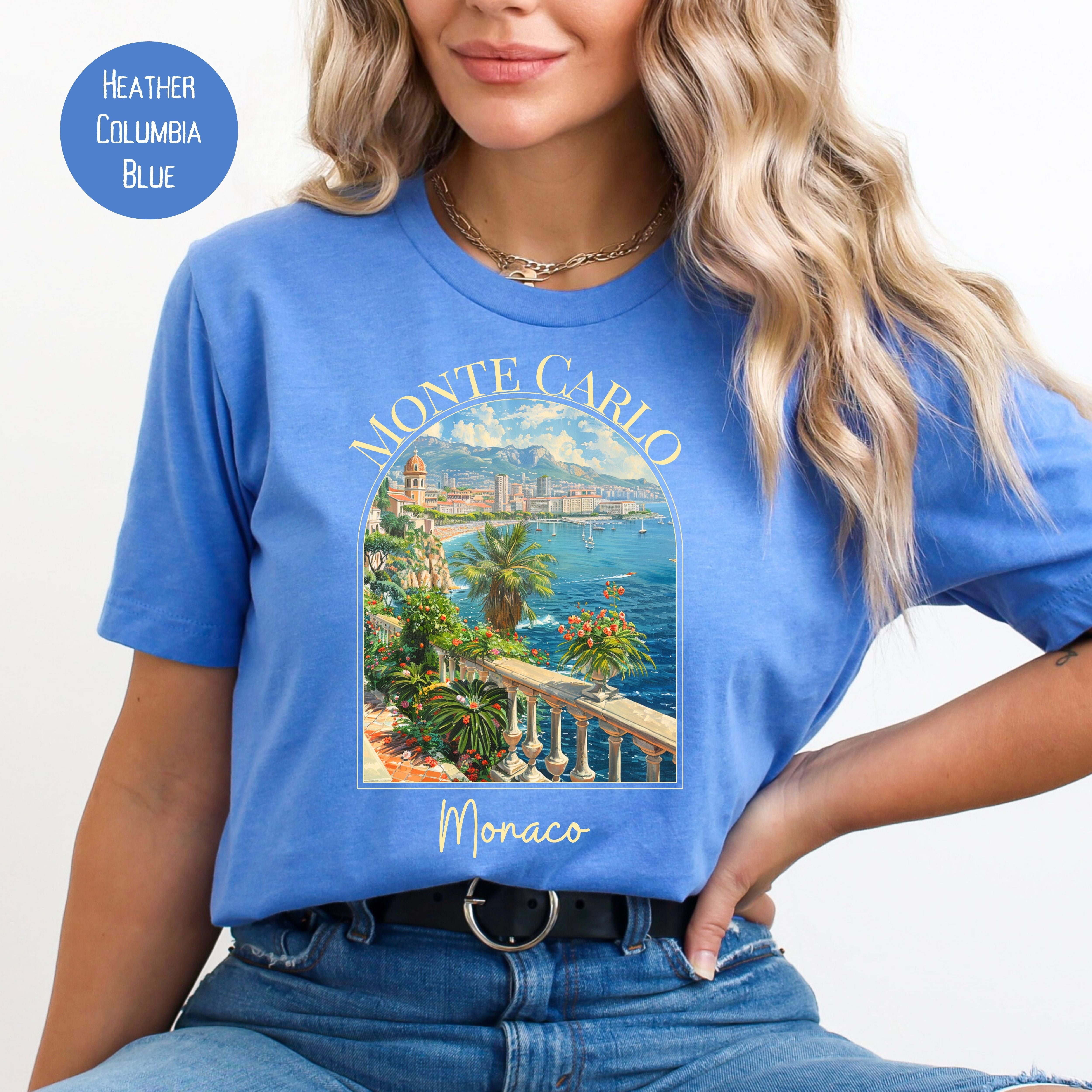 Monte Carlo Monaco Bella Canvas Tee