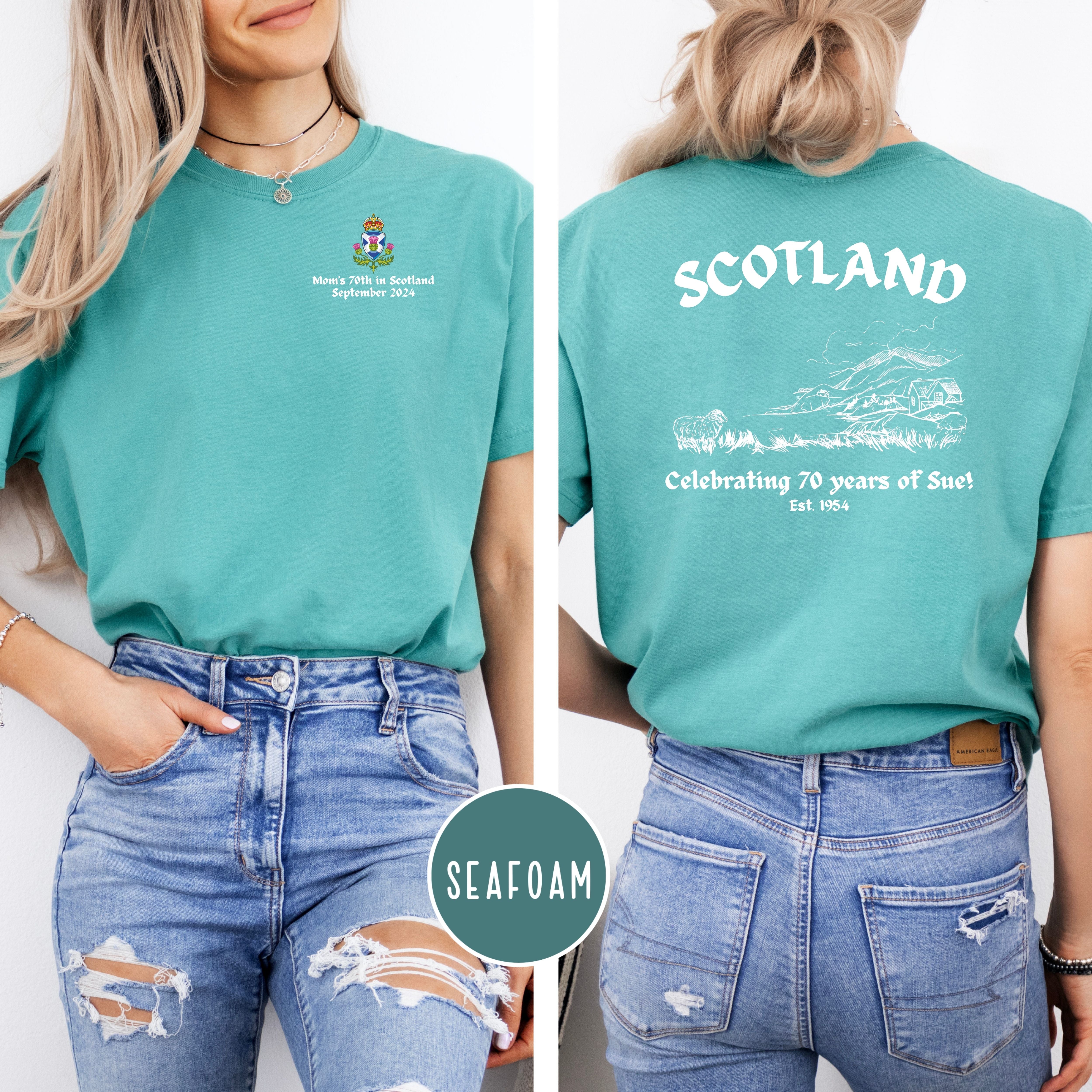 Scotland Personalized Birthday Celebration Comfort Colors® Tee Shirts