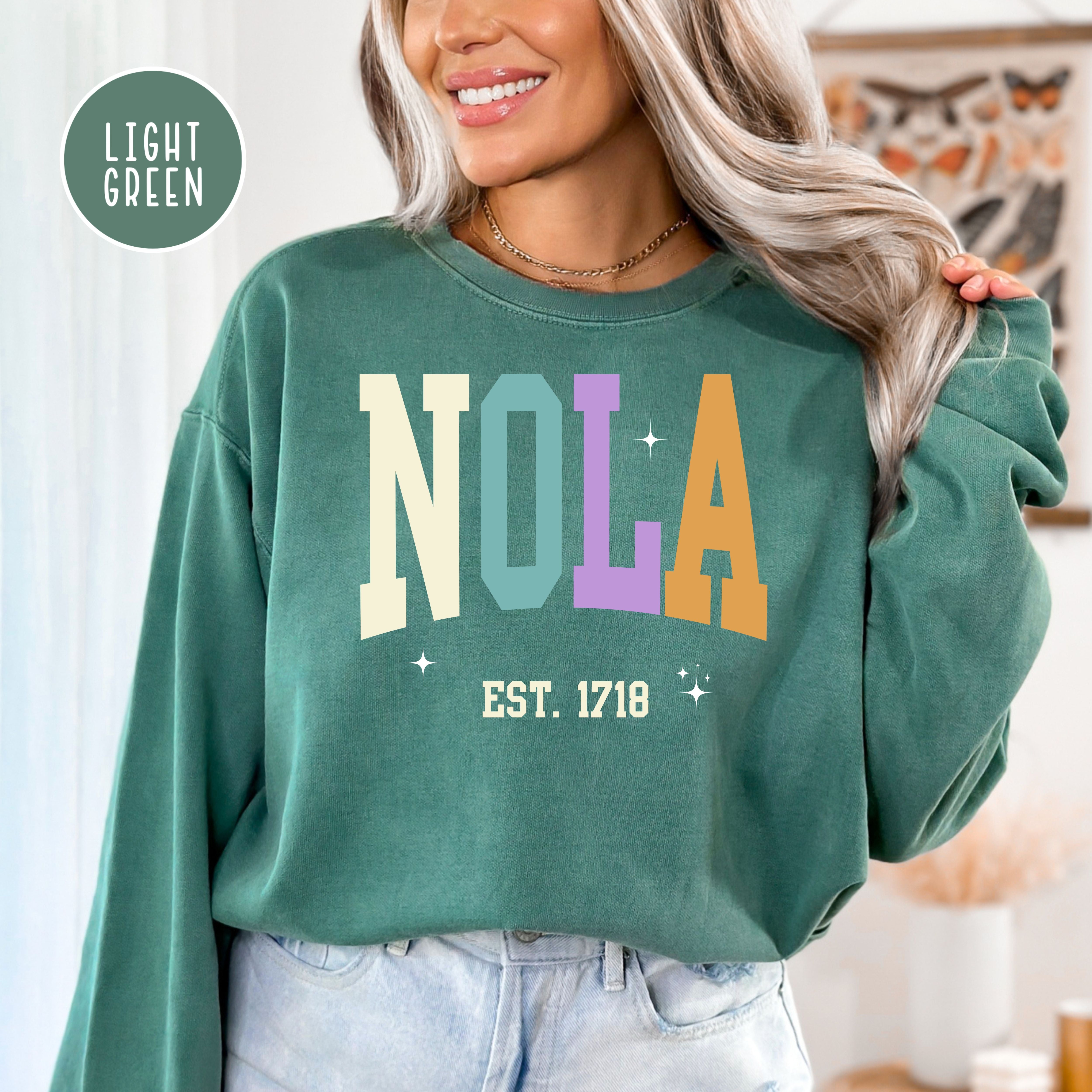 NOLA New Orleans Louisiana Comfort Colors® Sweatshirt