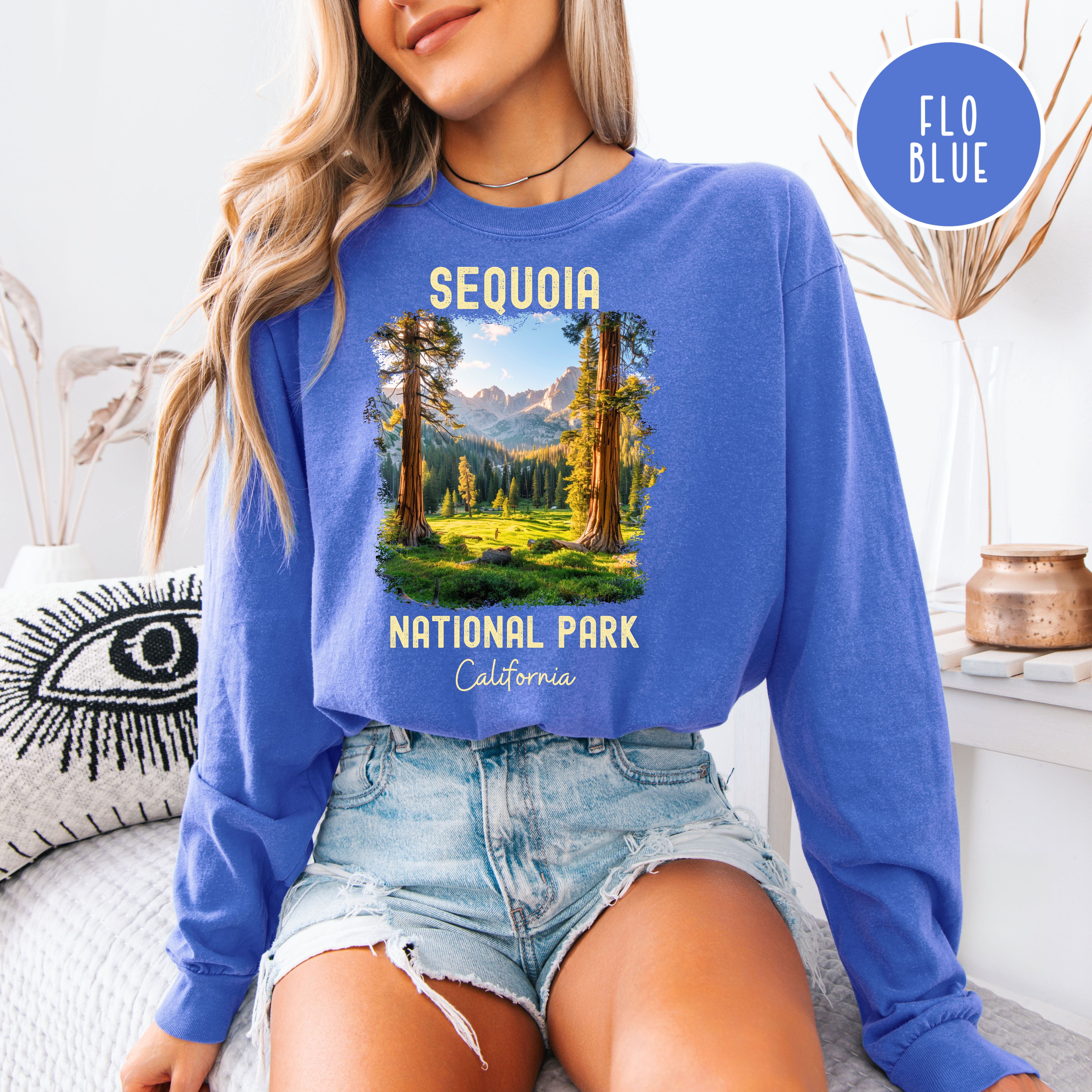 Sequoia National Park California Unisex Long Sleeve Comfort Colors T-Shirt