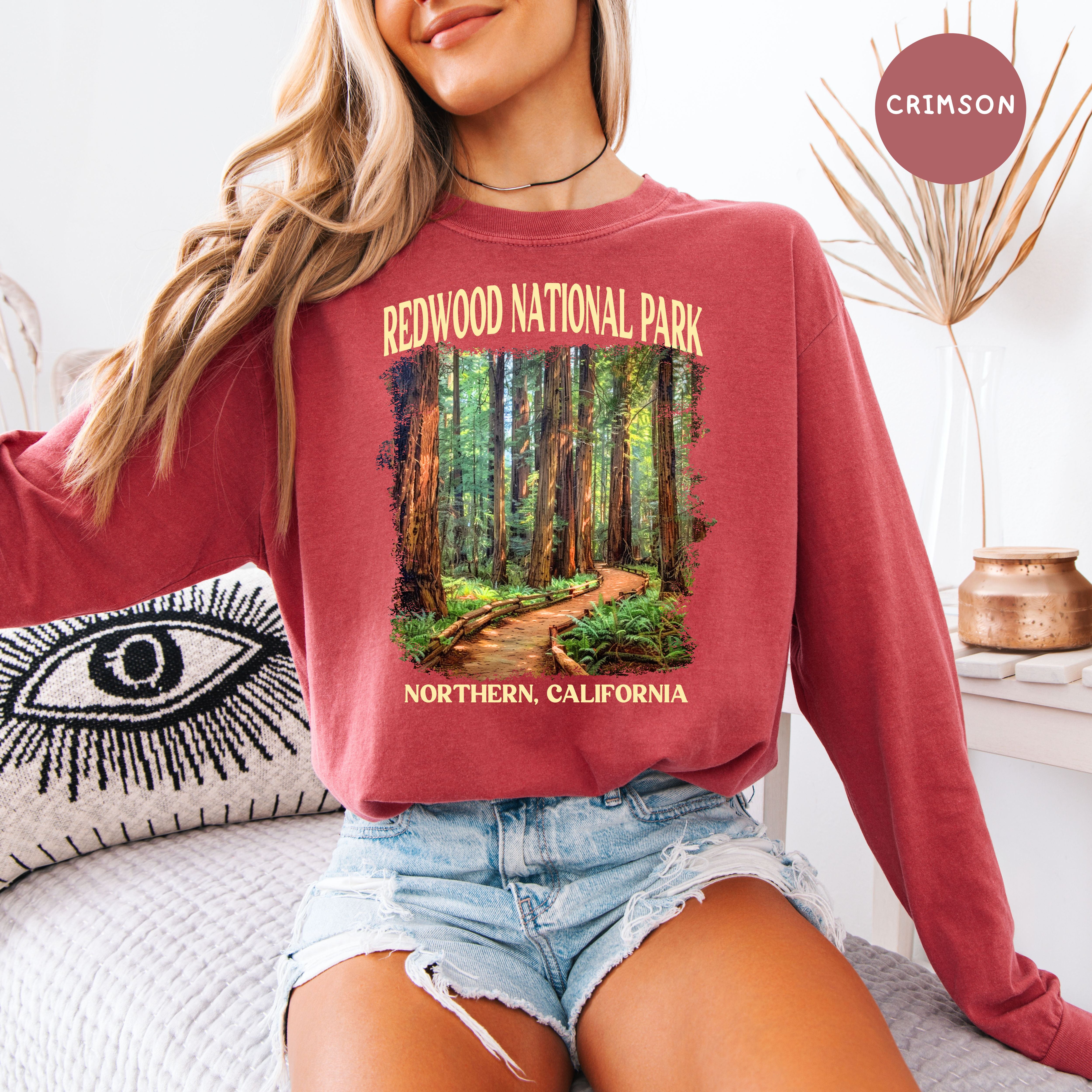 Redwood National Park Long Sleeve Comfort Colors Tee Shirt