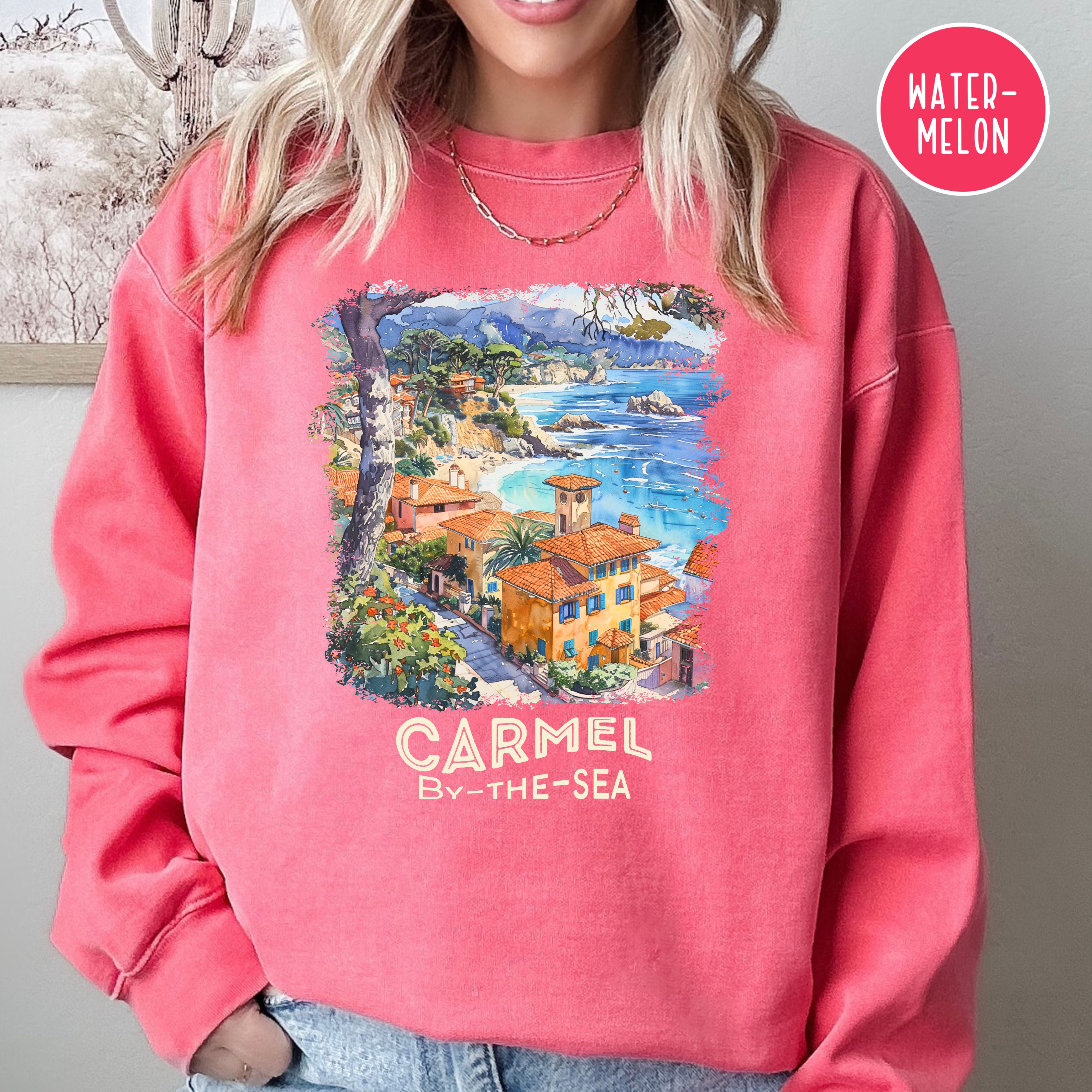 Carmel By The Sea Unsex Comfort Colors Sweatshirt, Monterey Vacation Shirt