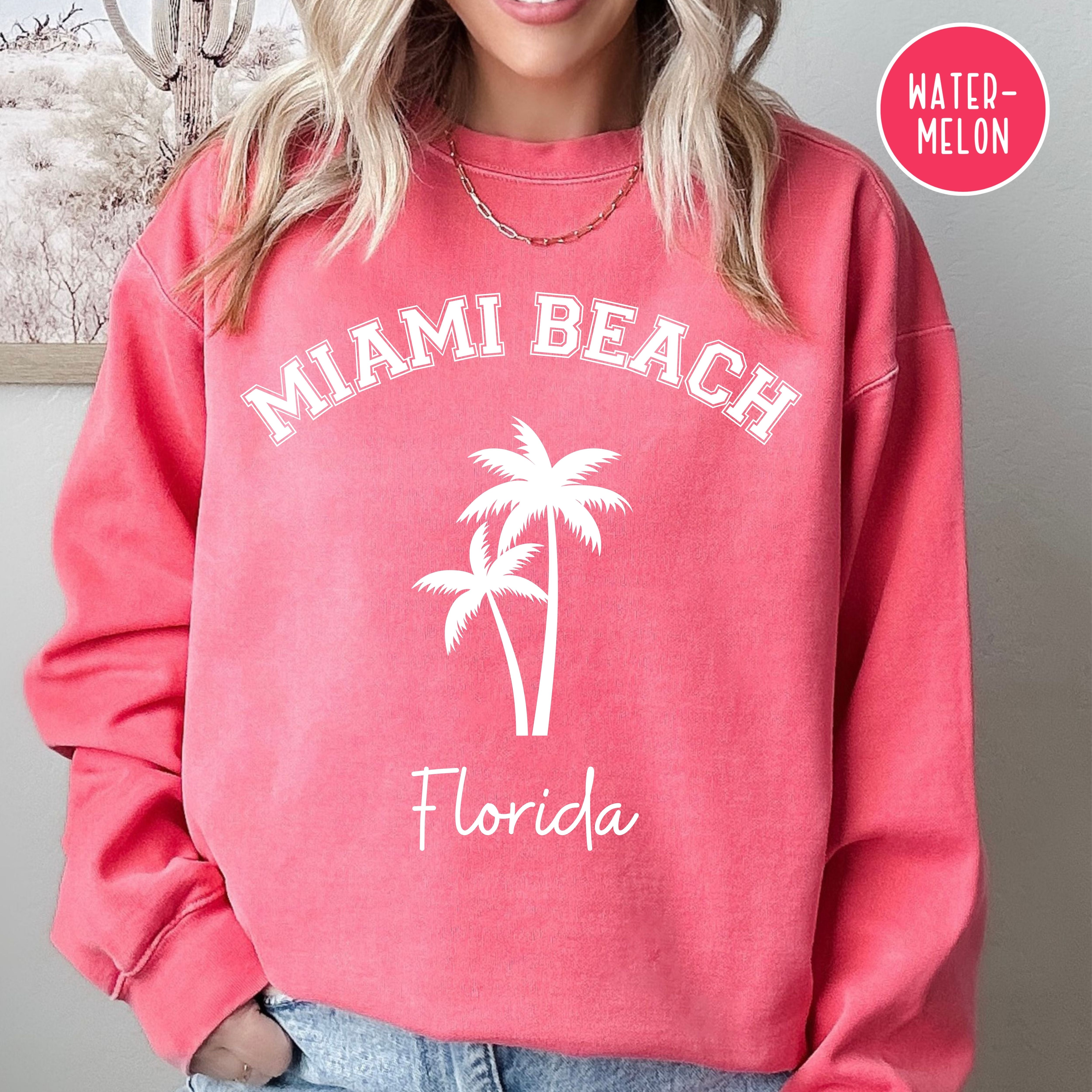 Miami Beach Florida Comfort Colors Sweatshirt
