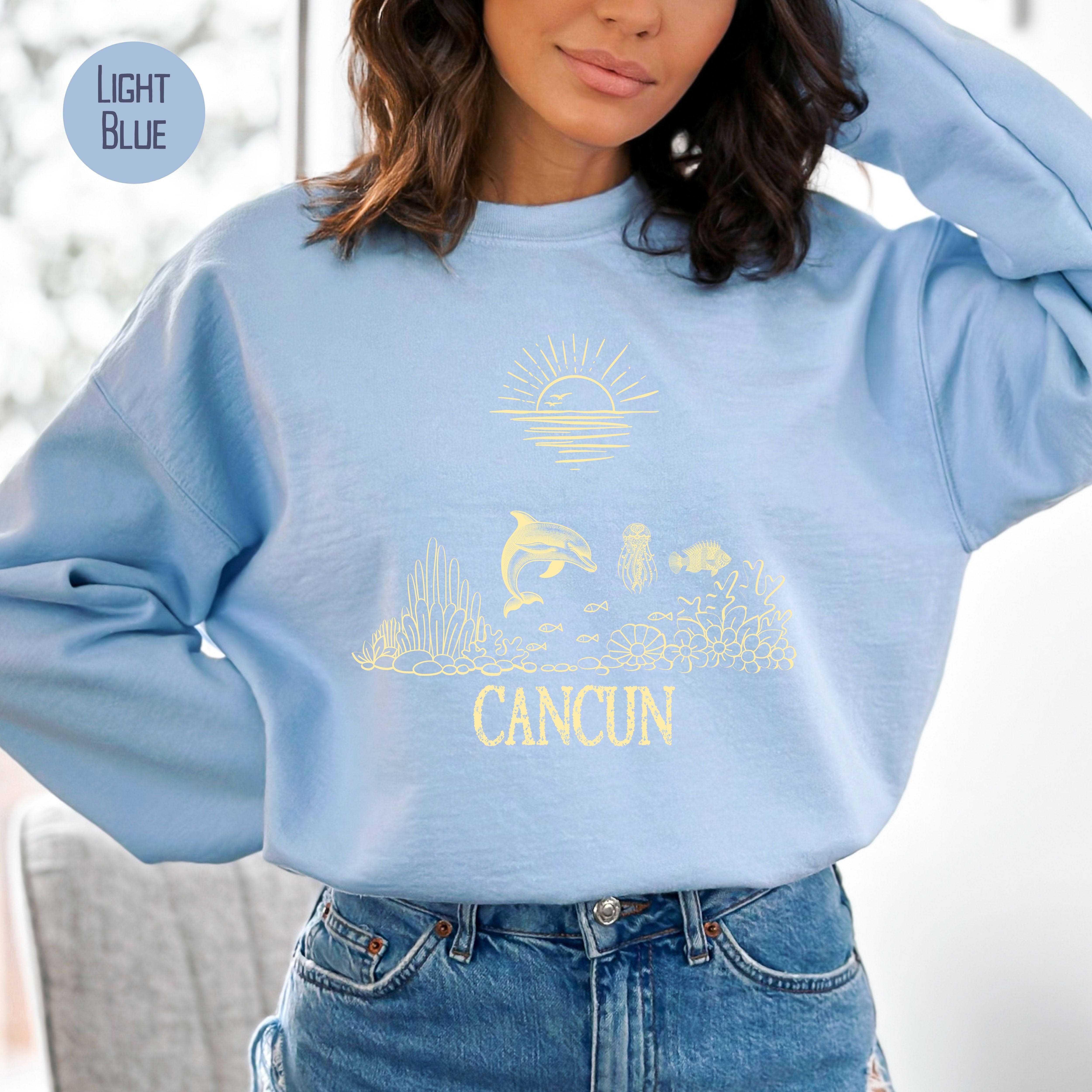 Cancun Coral Reef Dolphin Sealife Sweatshirt