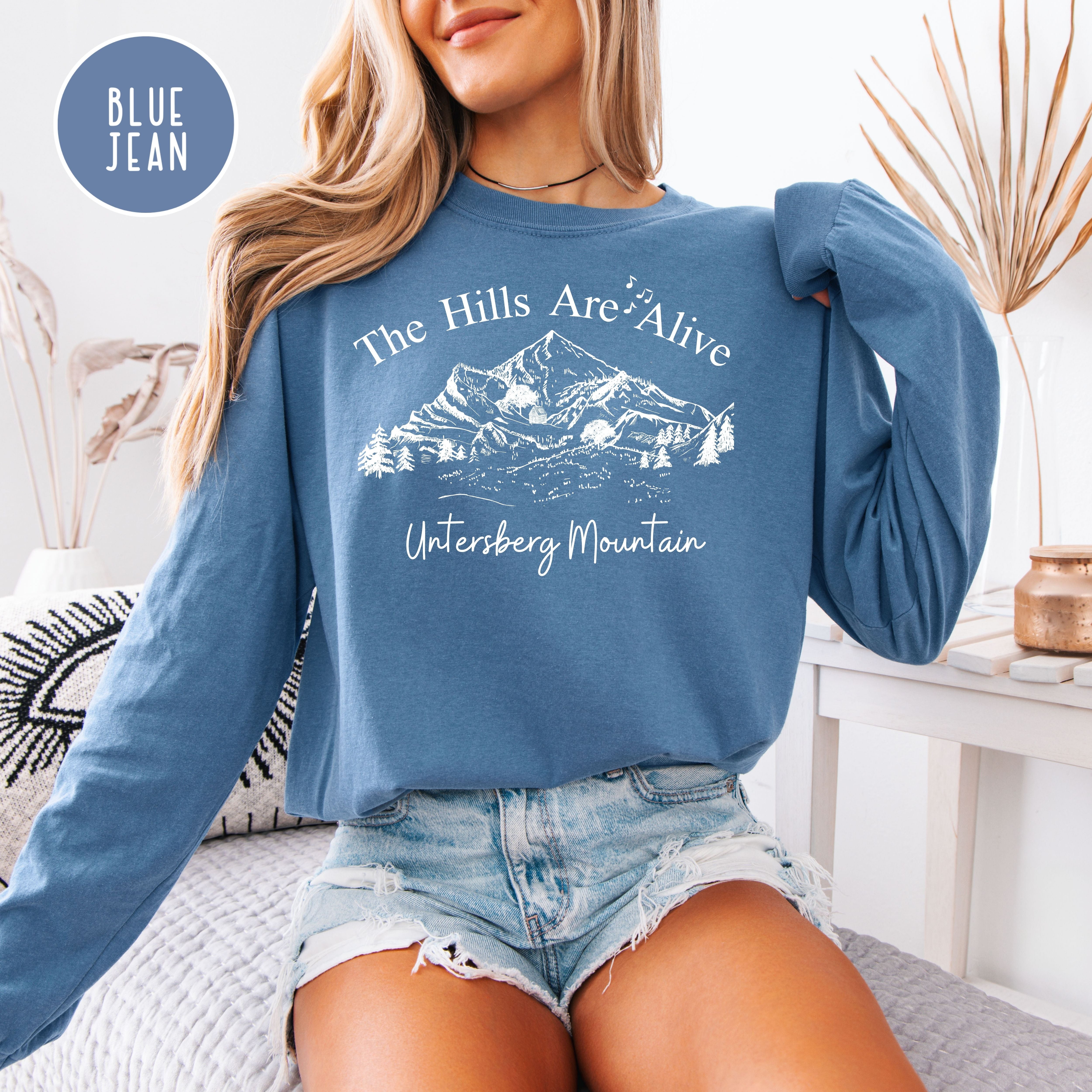 Hills Are Alive Comfort Colors Long Sleeve T-Shirt for Sound of Music Fans