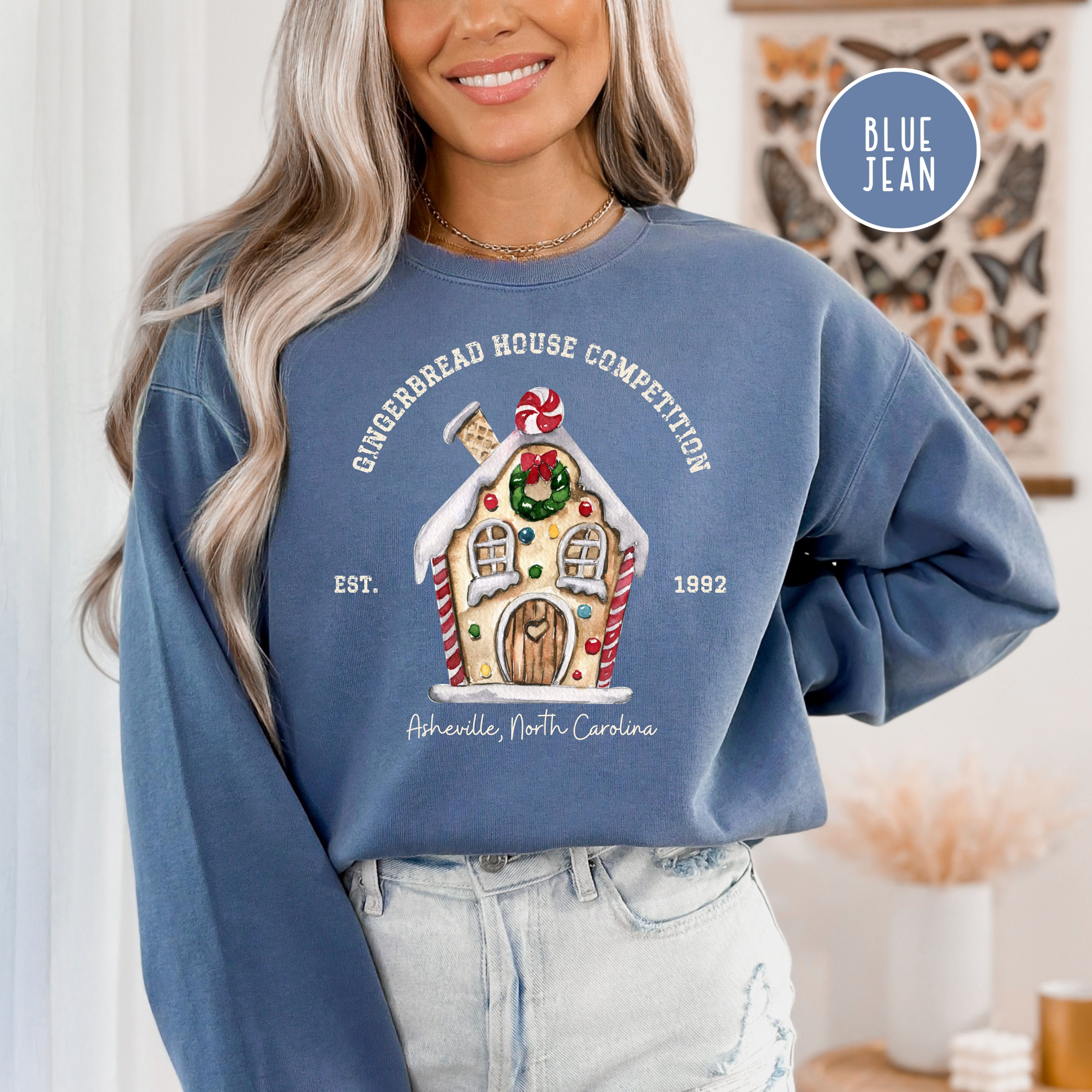 Asheville North Carolina Gingerbread House Competition Comfort Colors® Sweatshirt