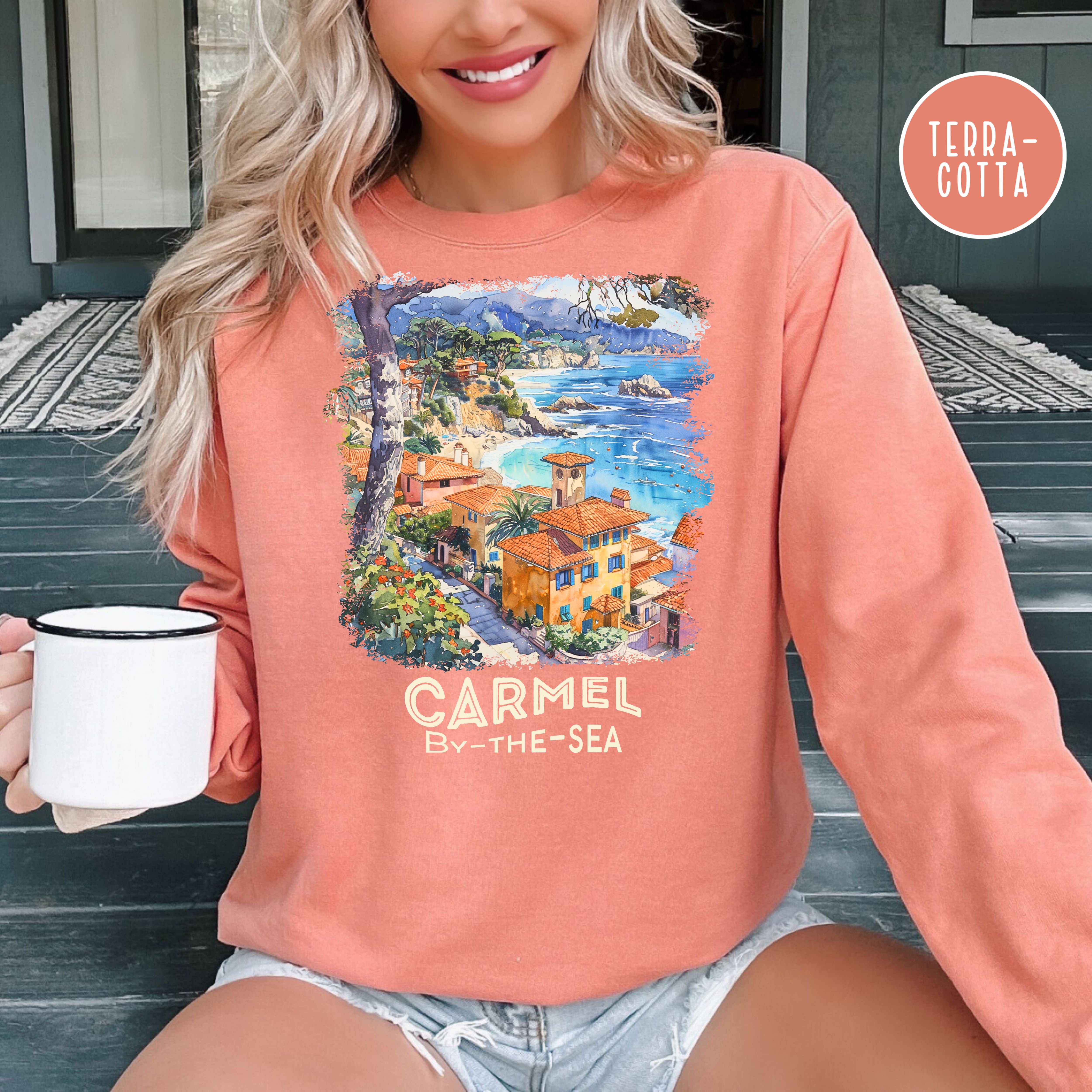 Carmel By The Sea Unsex Comfort Colors Sweatshirt, Monterey Vacation Shirt