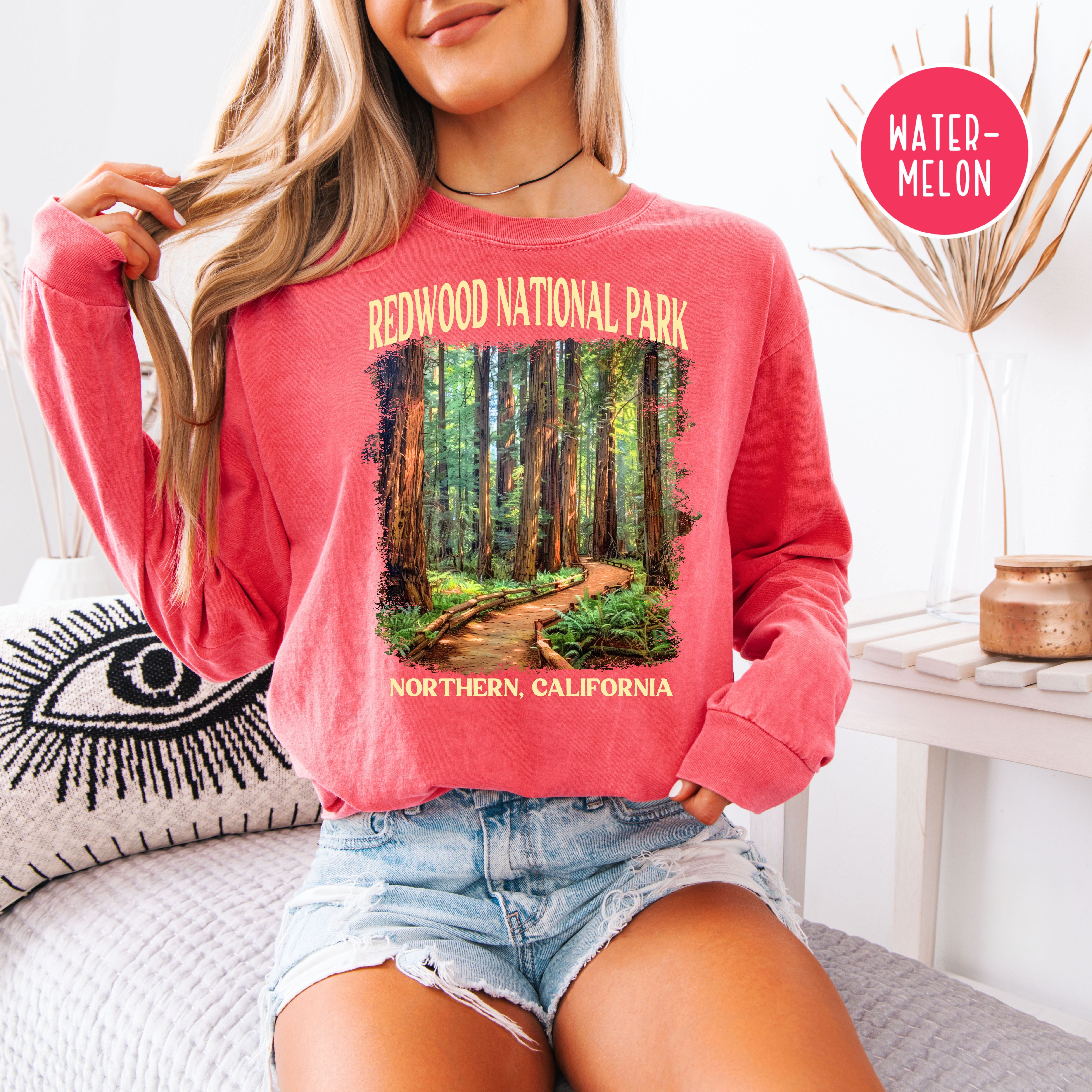 Redwood National Park Long Sleeve Comfort Colors Tee Shirt