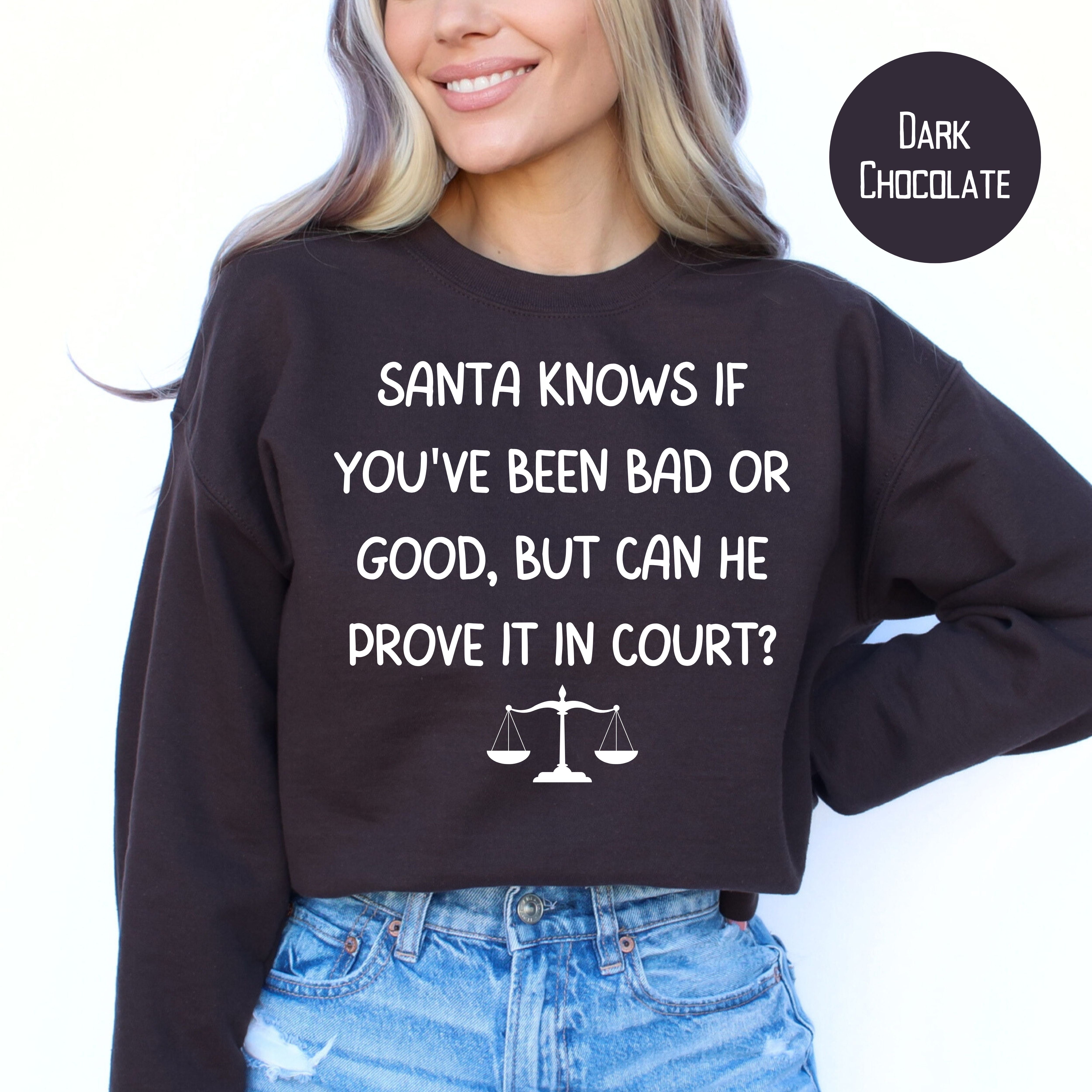 Funny Lawyer Christmas Sweatshirt Attorney Gift