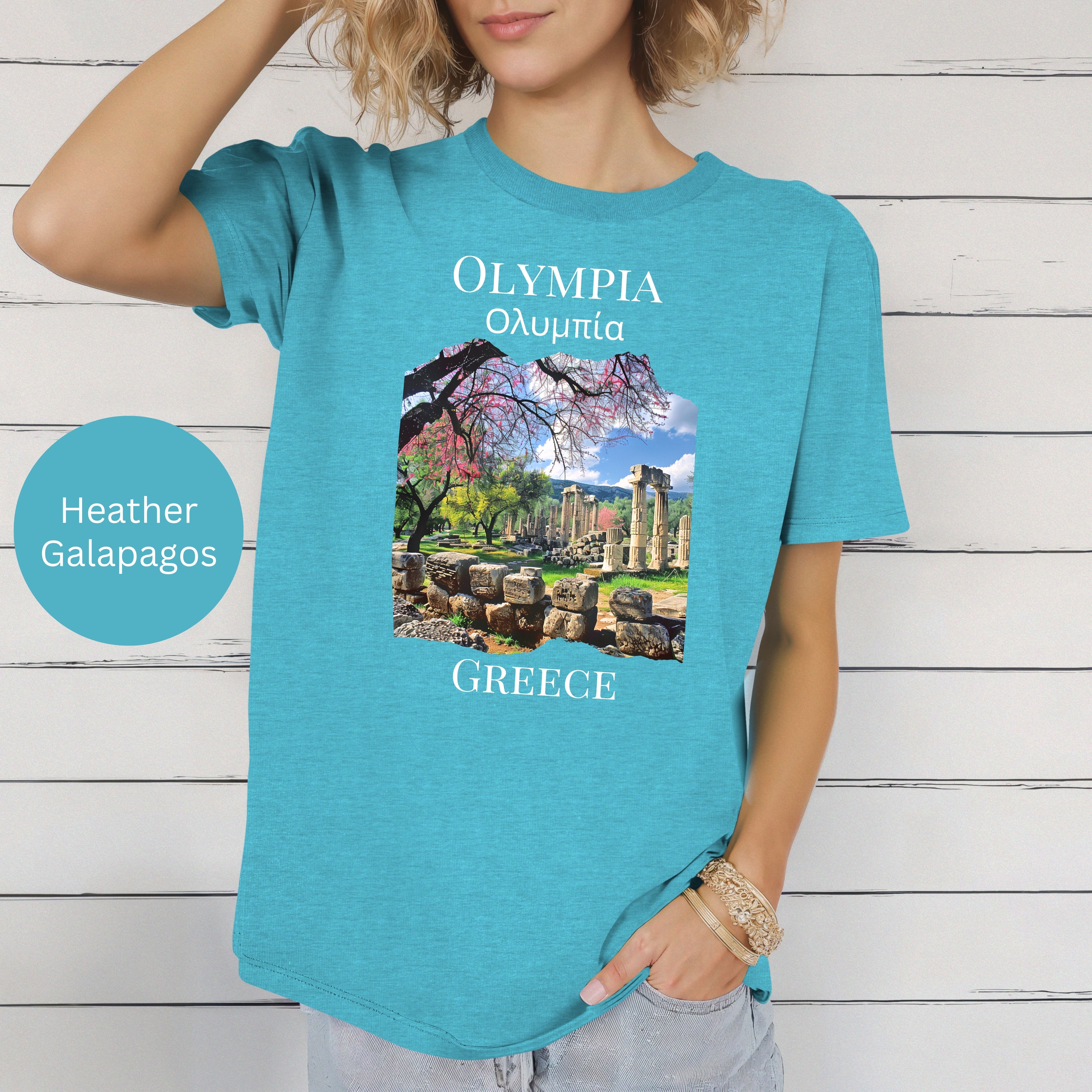 Olympia Greece Vacation Soft-Style Adult Unisex Tee