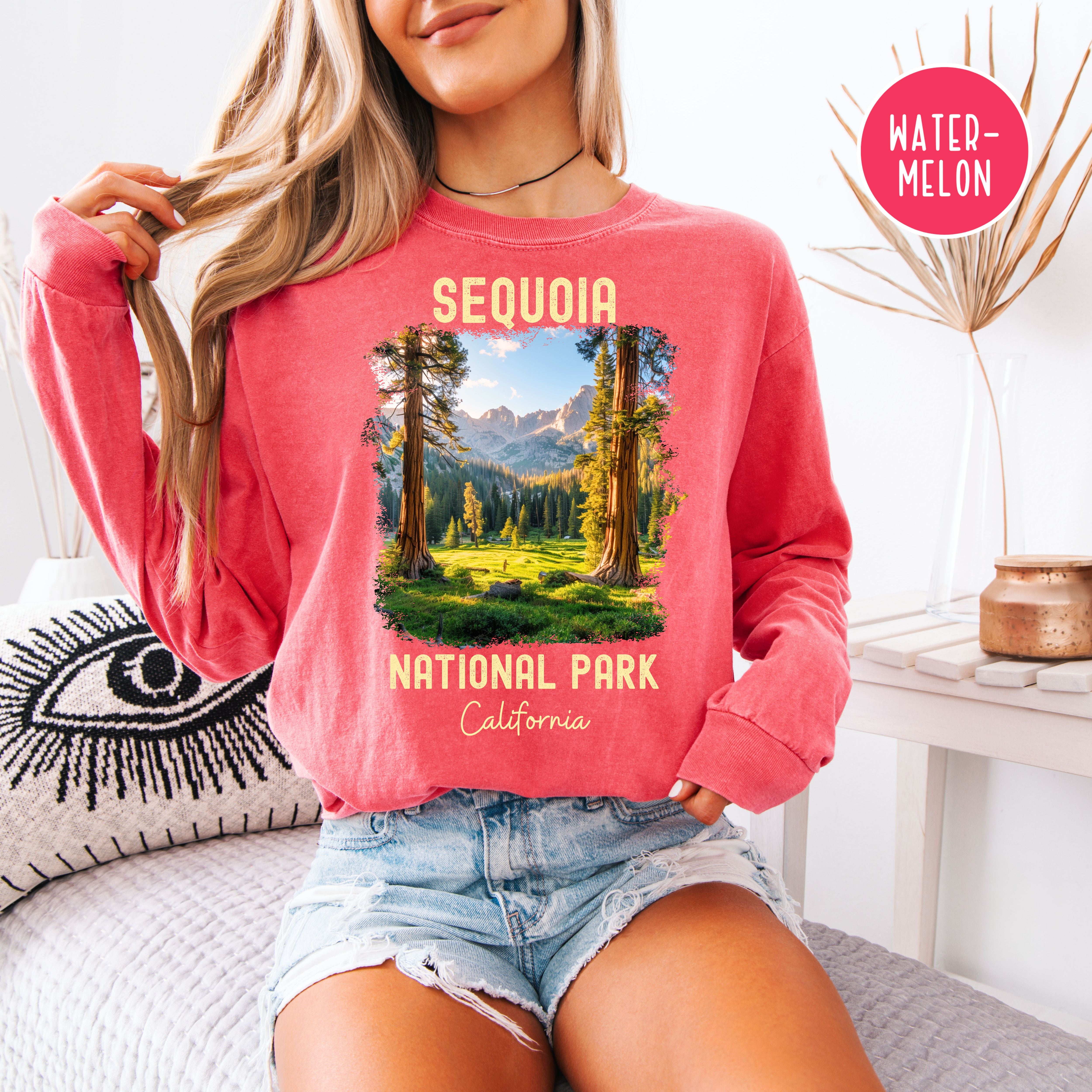 Sequoia National Park California Unisex Long Sleeve Comfort Colors T-Shirt