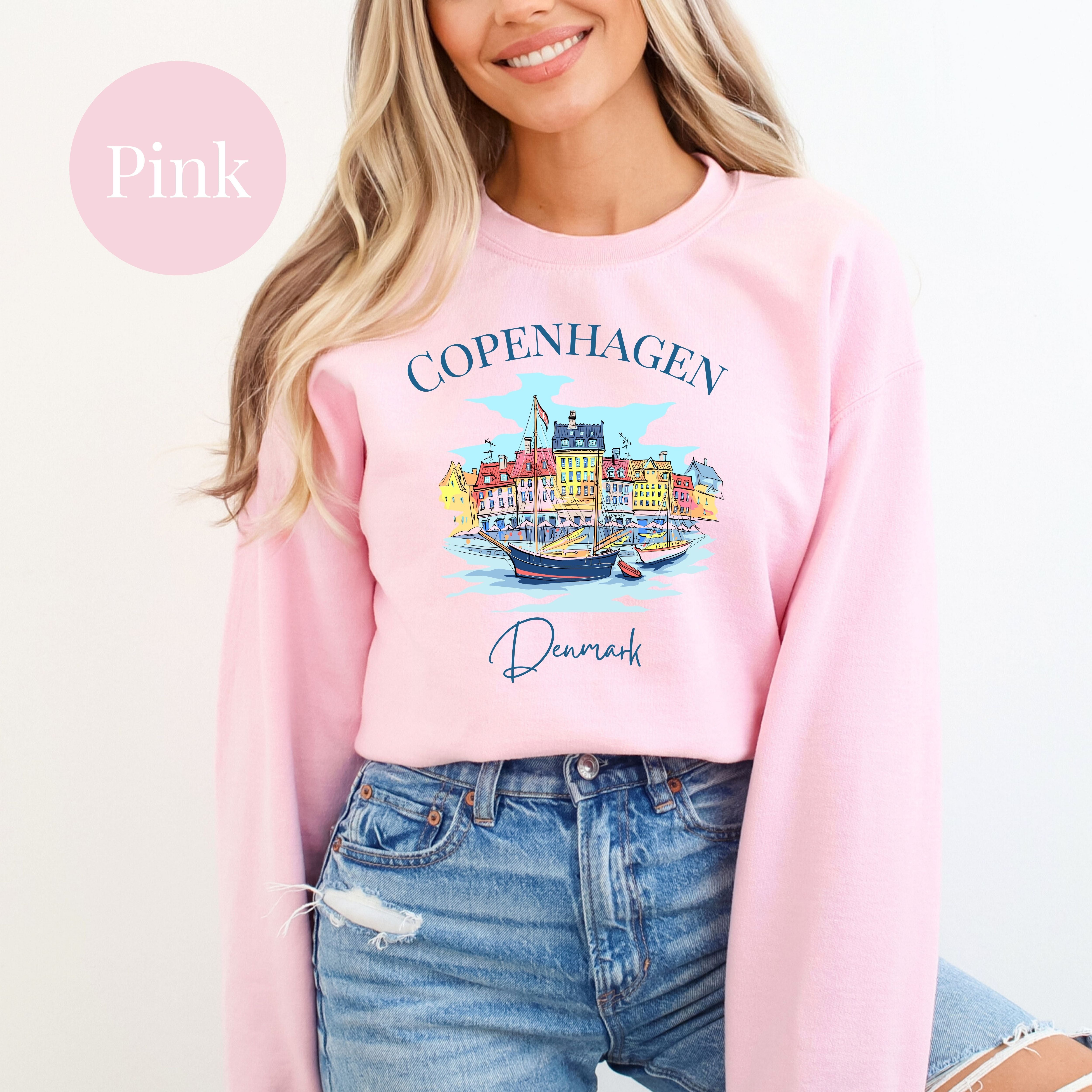 Copenhagen Denmark Vacation Gift Crewneck Sweatshirt