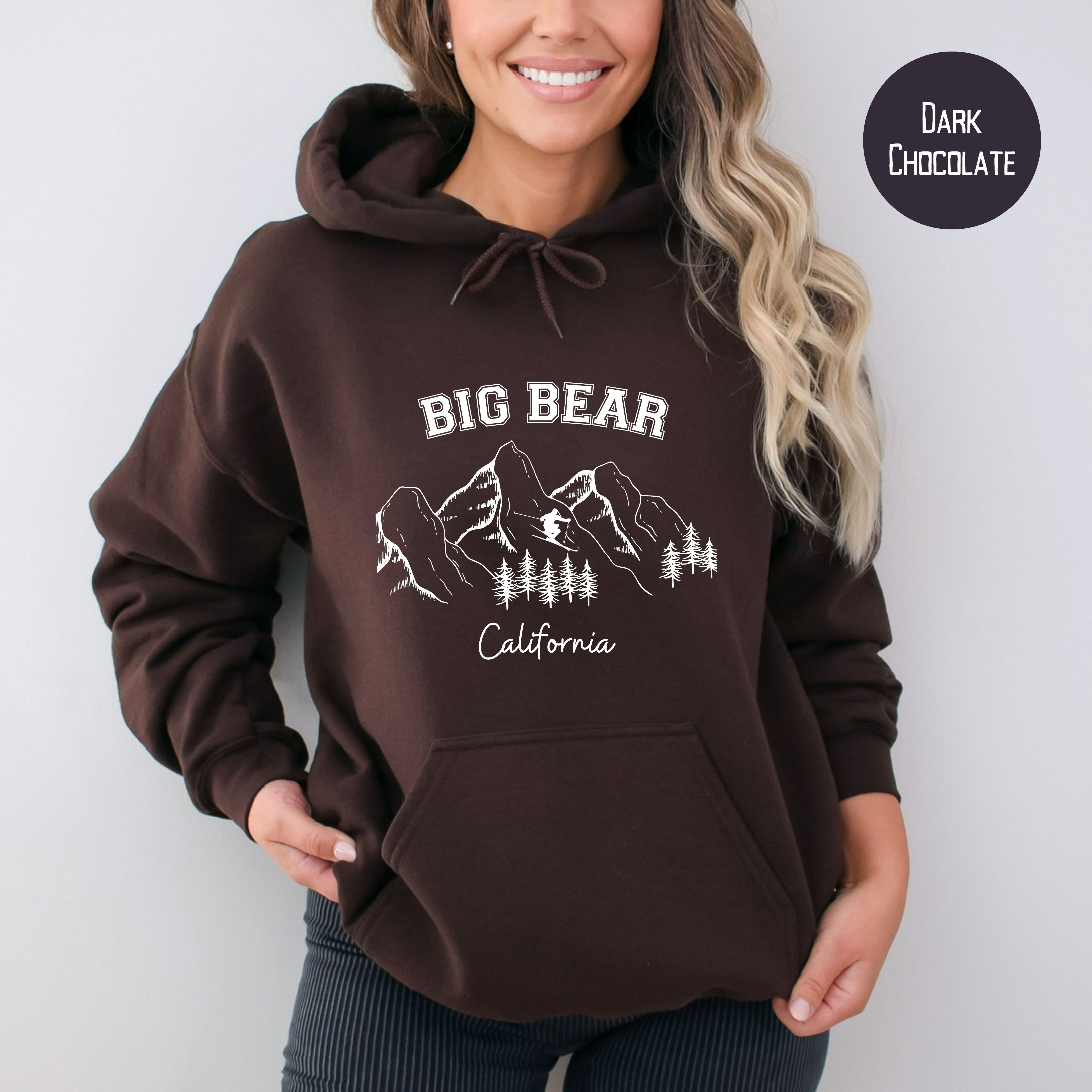 Big Bear California Unisex Ski Vacation Pullover Hoodie