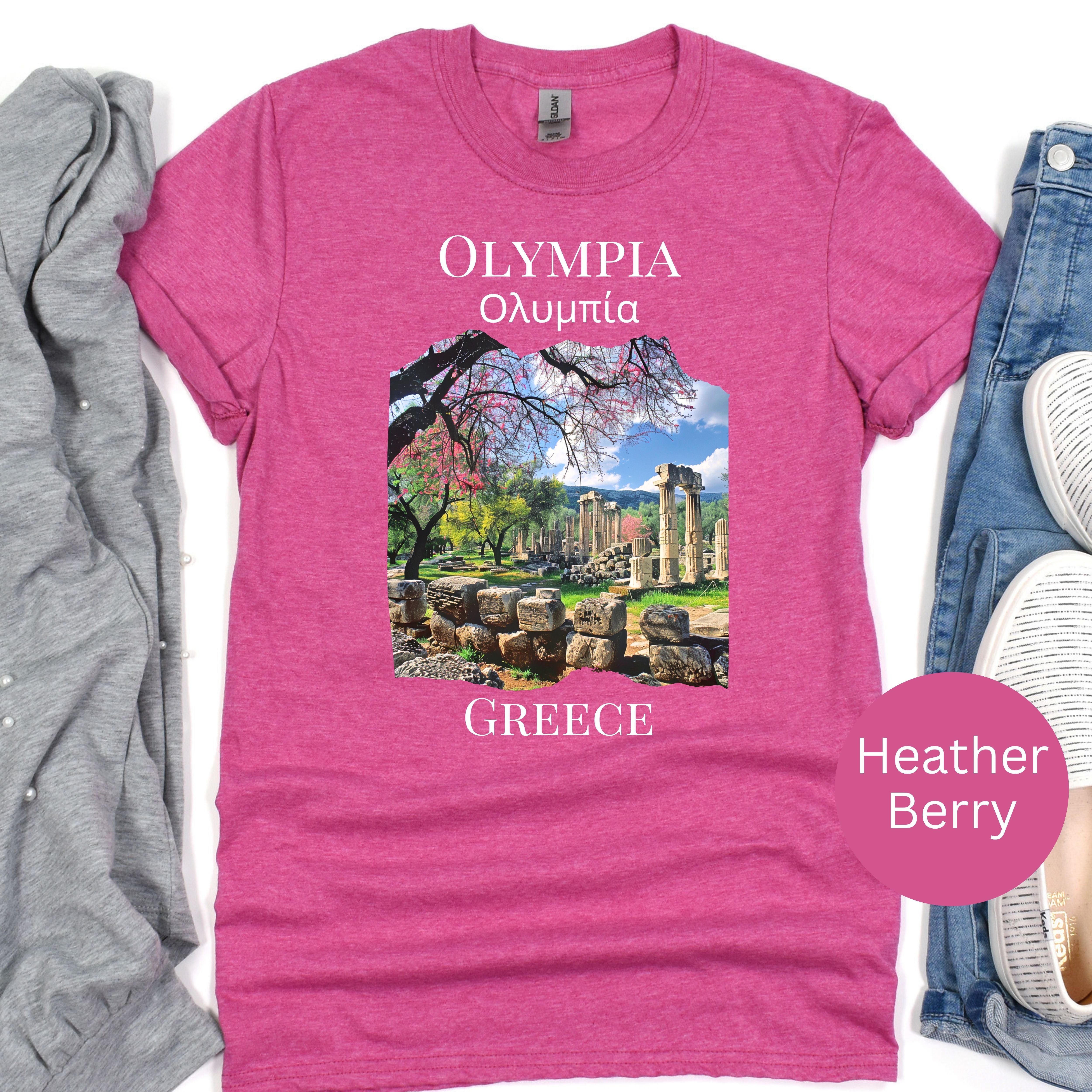 Olympia Greece Vacation Soft-Style Adult Unisex Tee