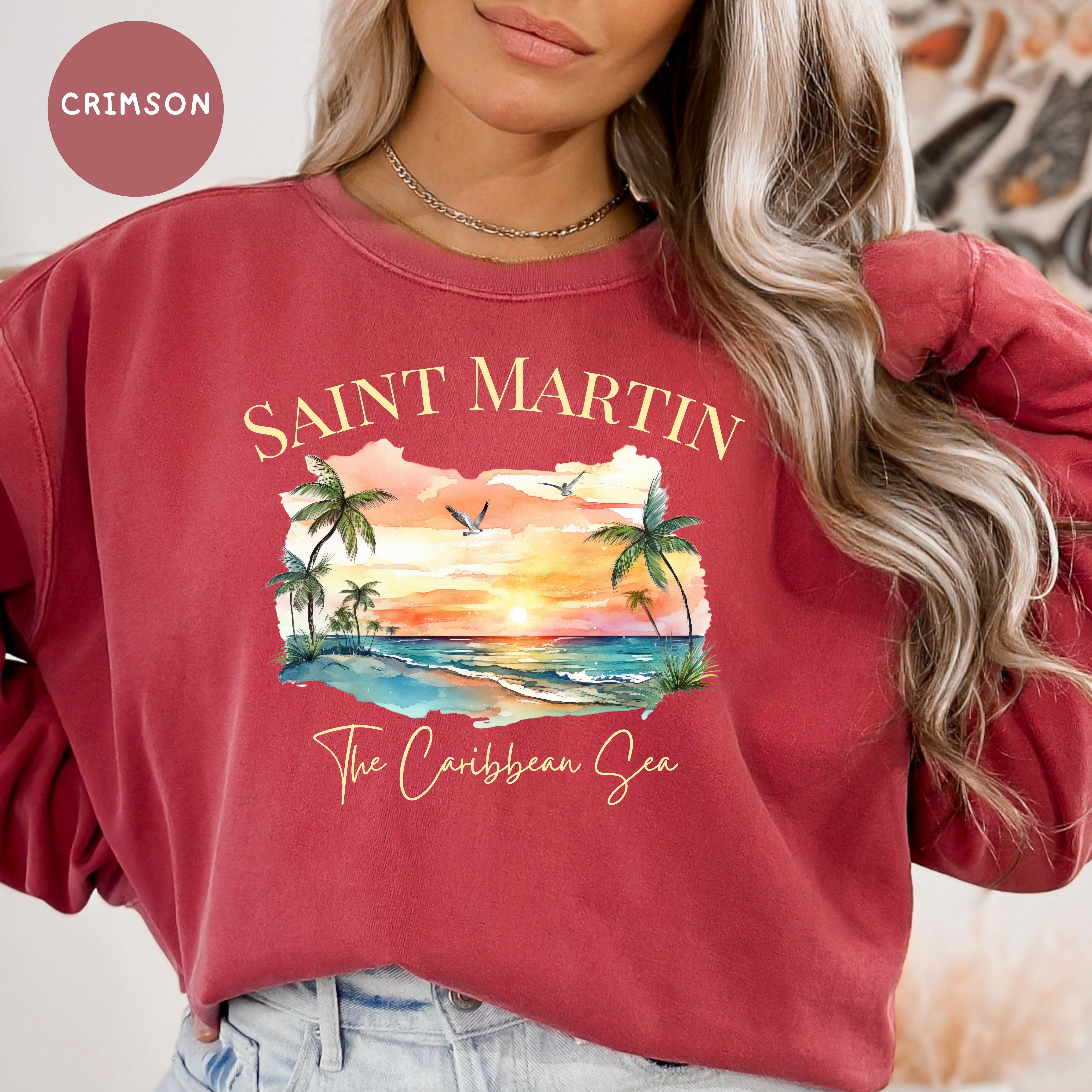 Saint Martin Caribbean Island Comfort Colors® Sweatshirt