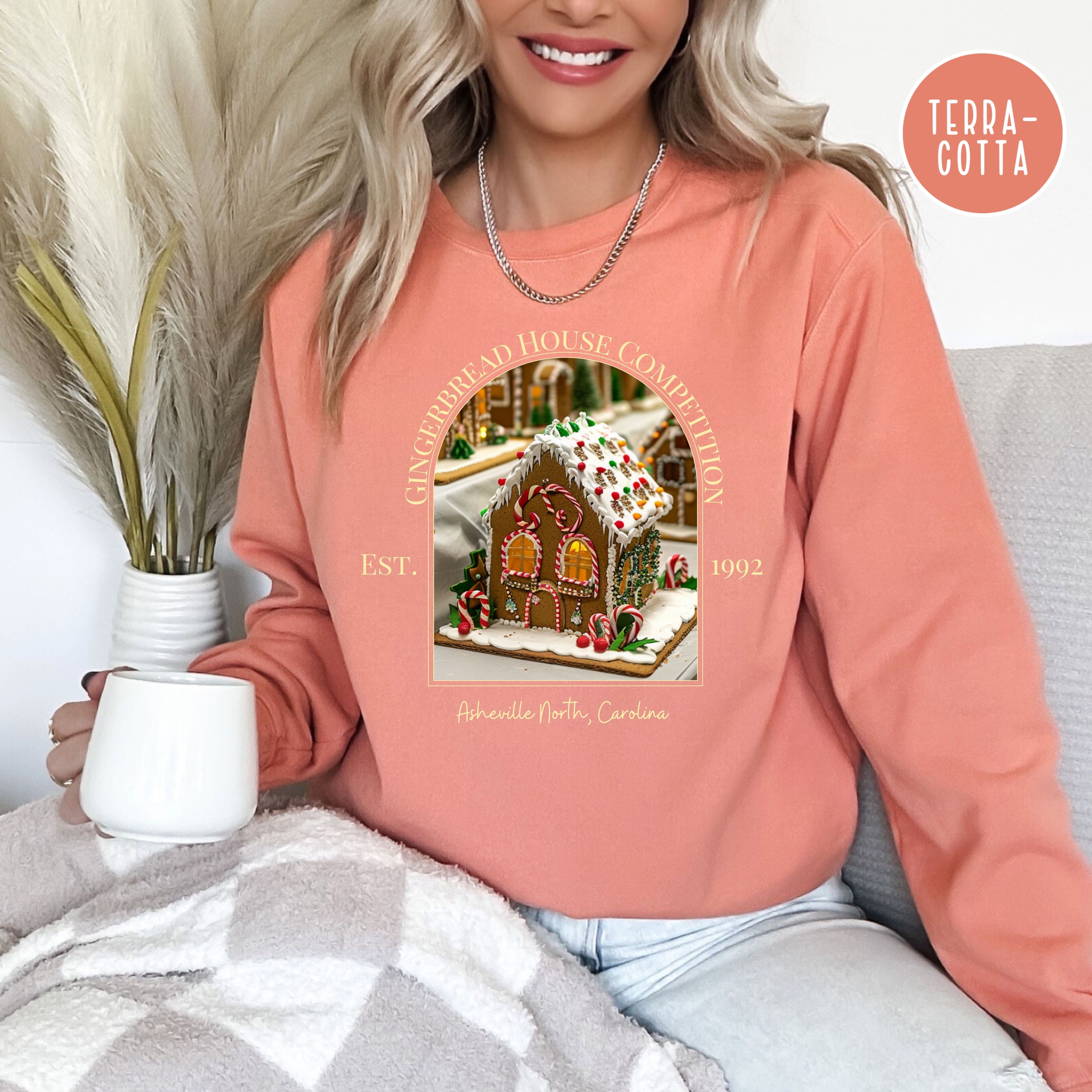 Asheville North Carolina Gingerbread House Competition Comfort Colors® Sweatshirt