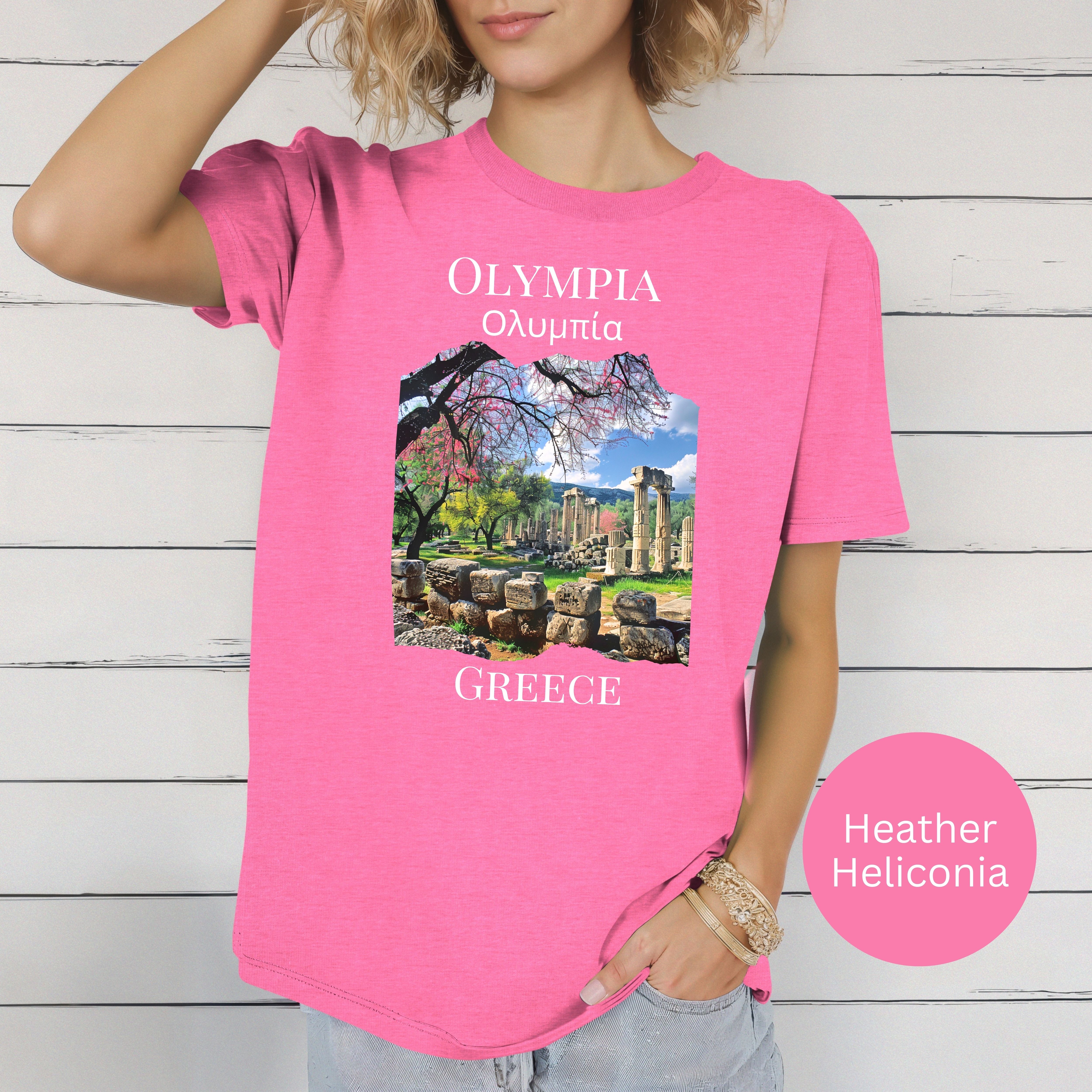 Olympia Greece Vacation Soft-Style Adult Unisex Tee