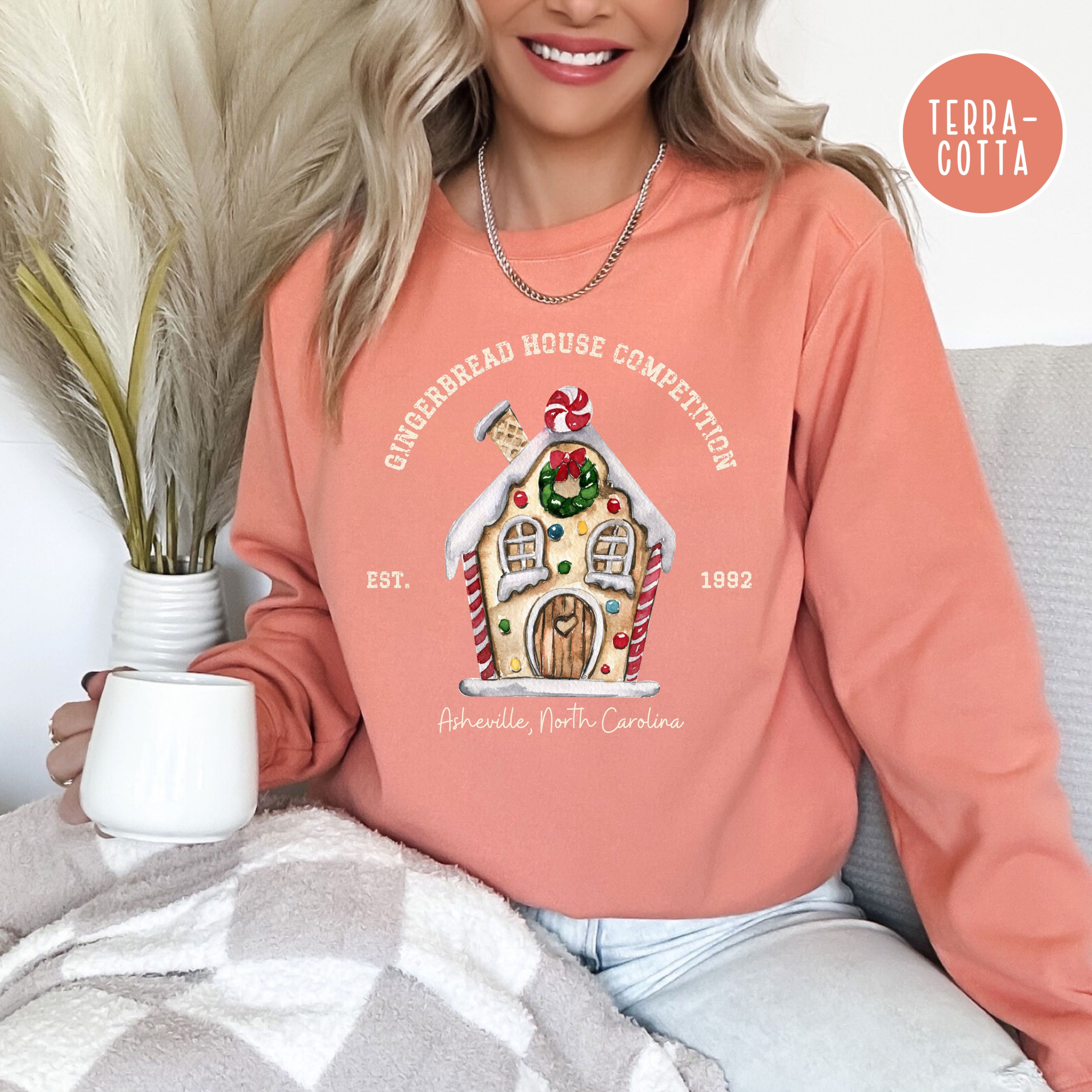 Asheville North Carolina Gingerbread House Competition Comfort Colors® Sweatshirt