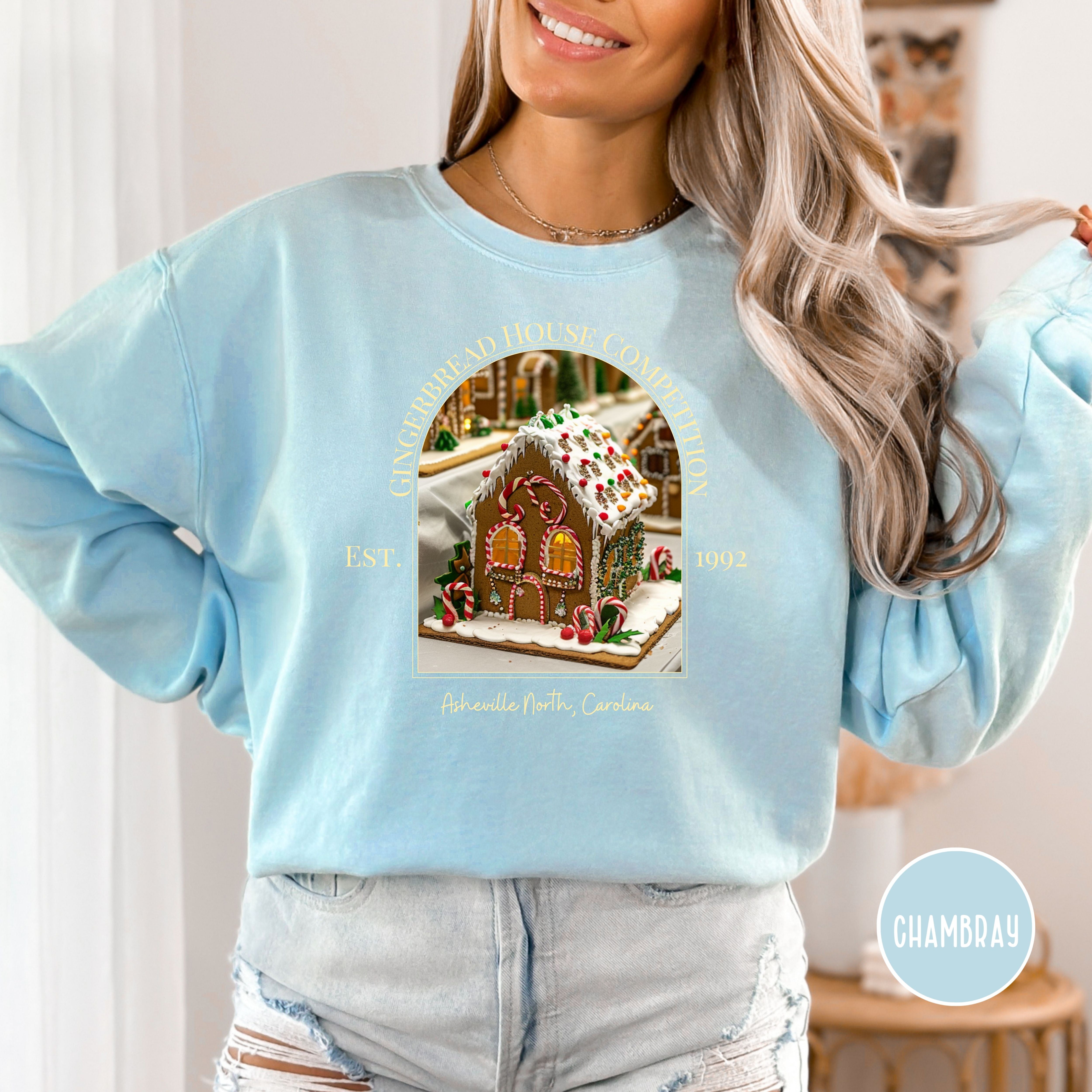 Asheville North Carolina Gingerbread House Competition Comfort Colors® Sweatshirt