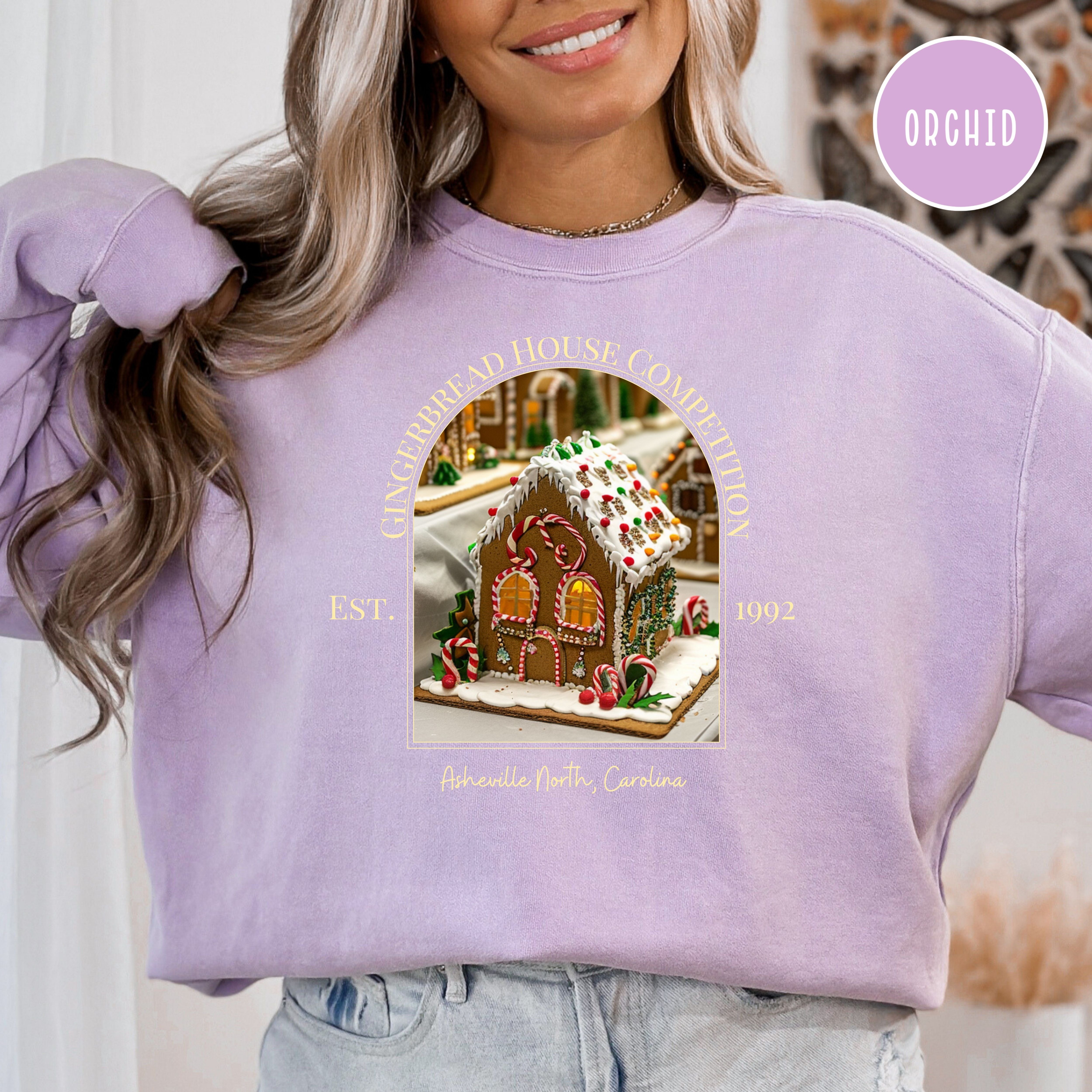 Asheville North Carolina Gingerbread House Competition Comfort Colors® Sweatshirt
