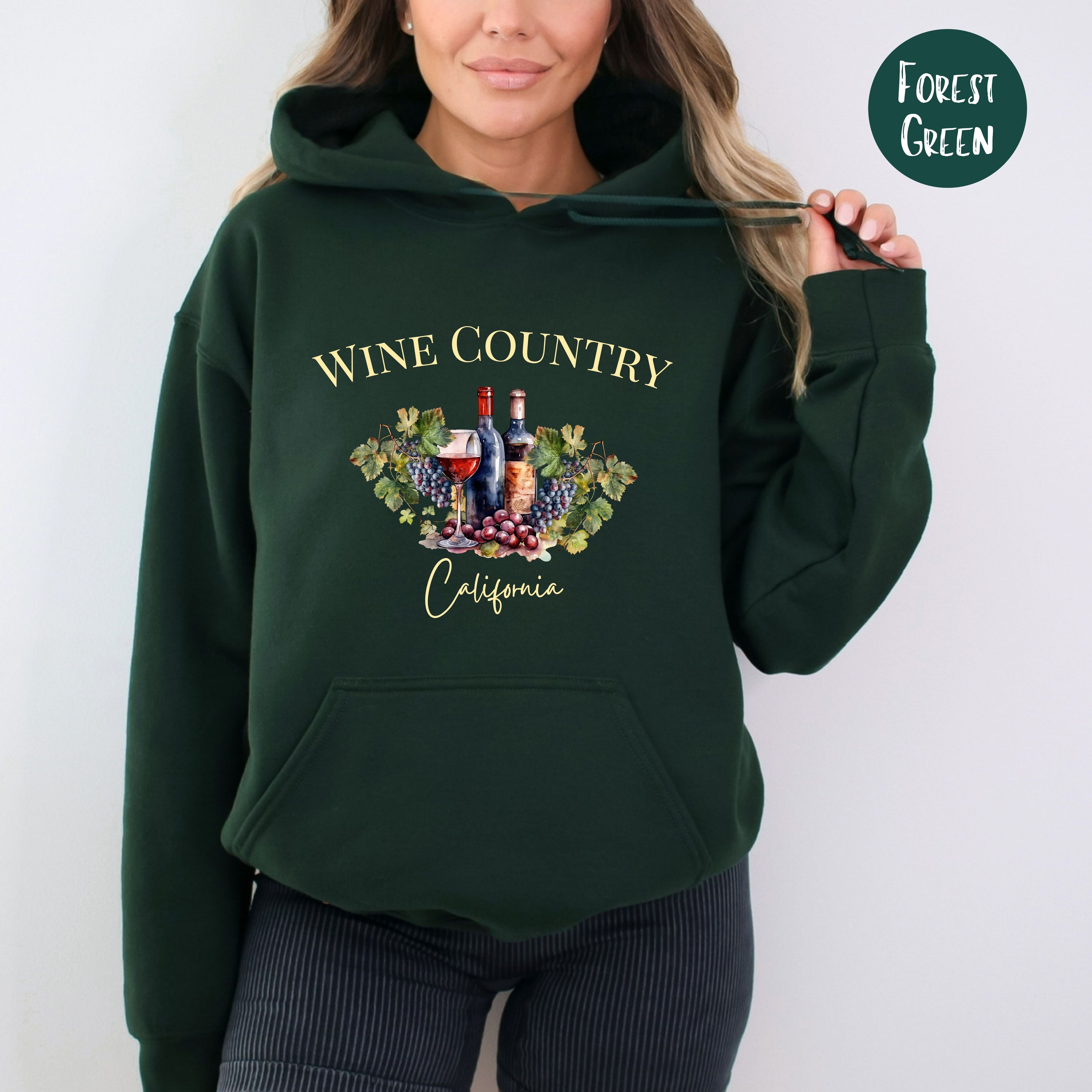 Wine Country California Pullover Hoodie