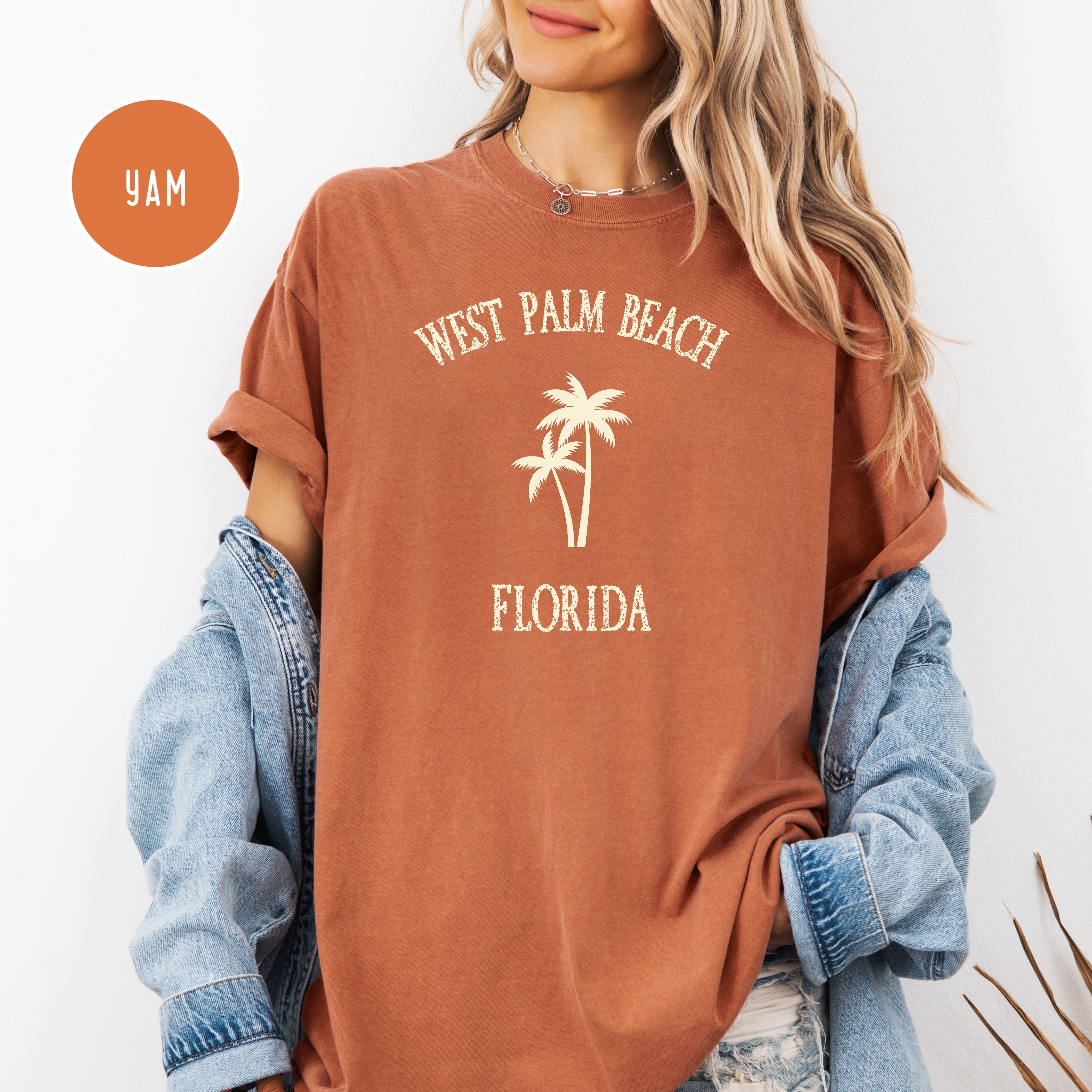 West Palm Beach Florida Comfort Colors Pre-Shrunk Unisex Tee