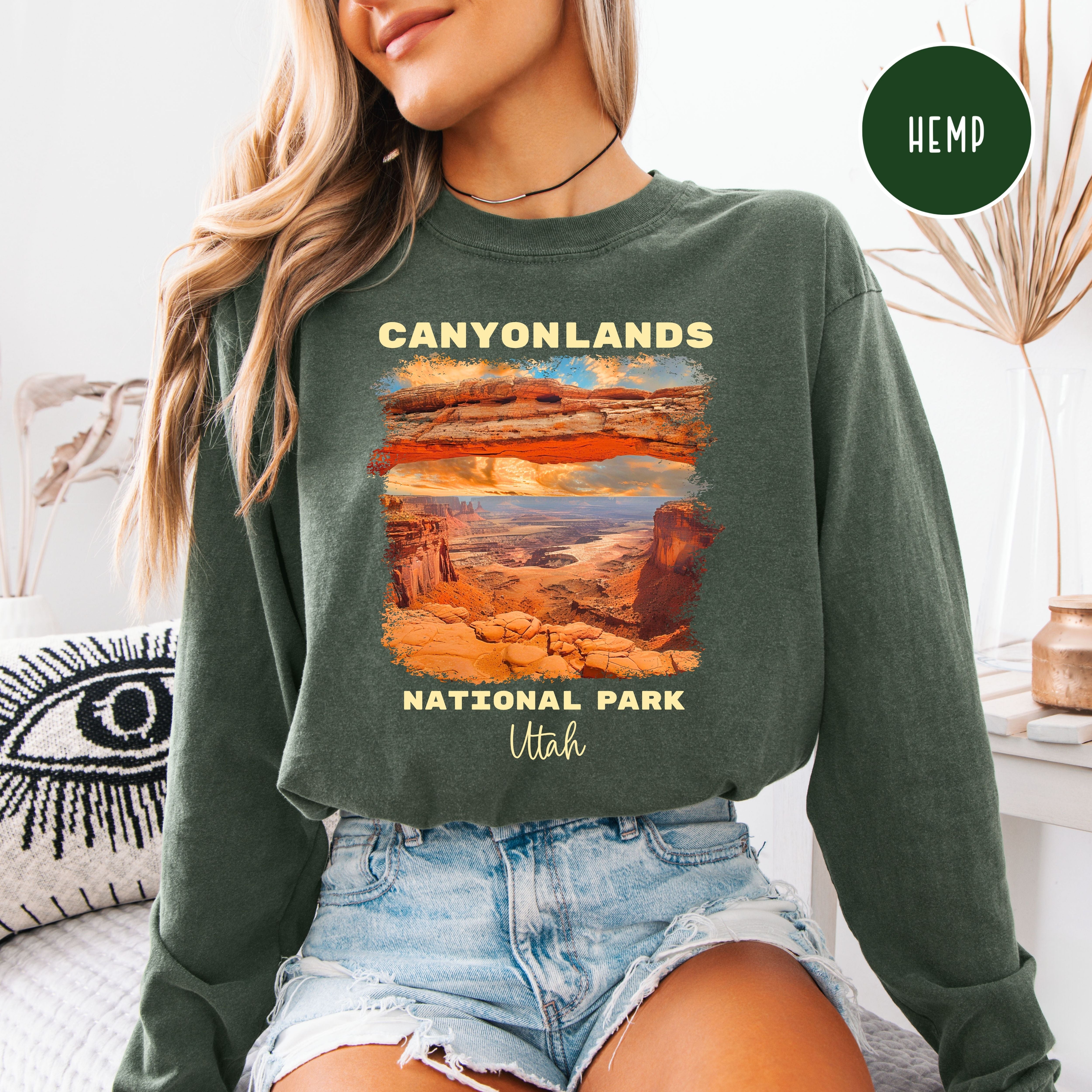 Canyonlands National Park Comfort Colors Long Sleeve Tee