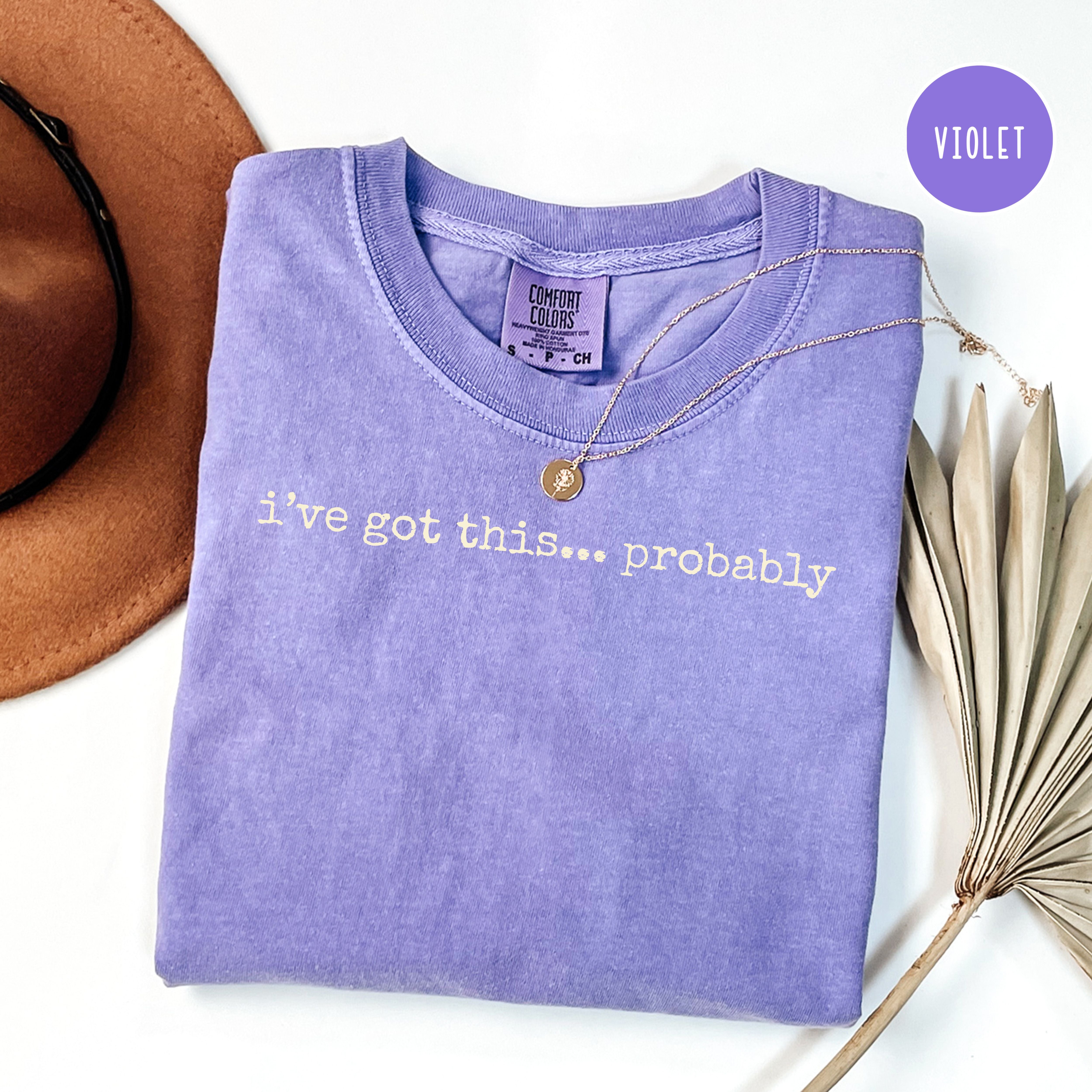 I've Got This Probably Funny Unisex Comfort Colors Tee Shirt, Joke Shirt, Gift for Mom, Dad Gift Shirt, Funny Gift Shirt