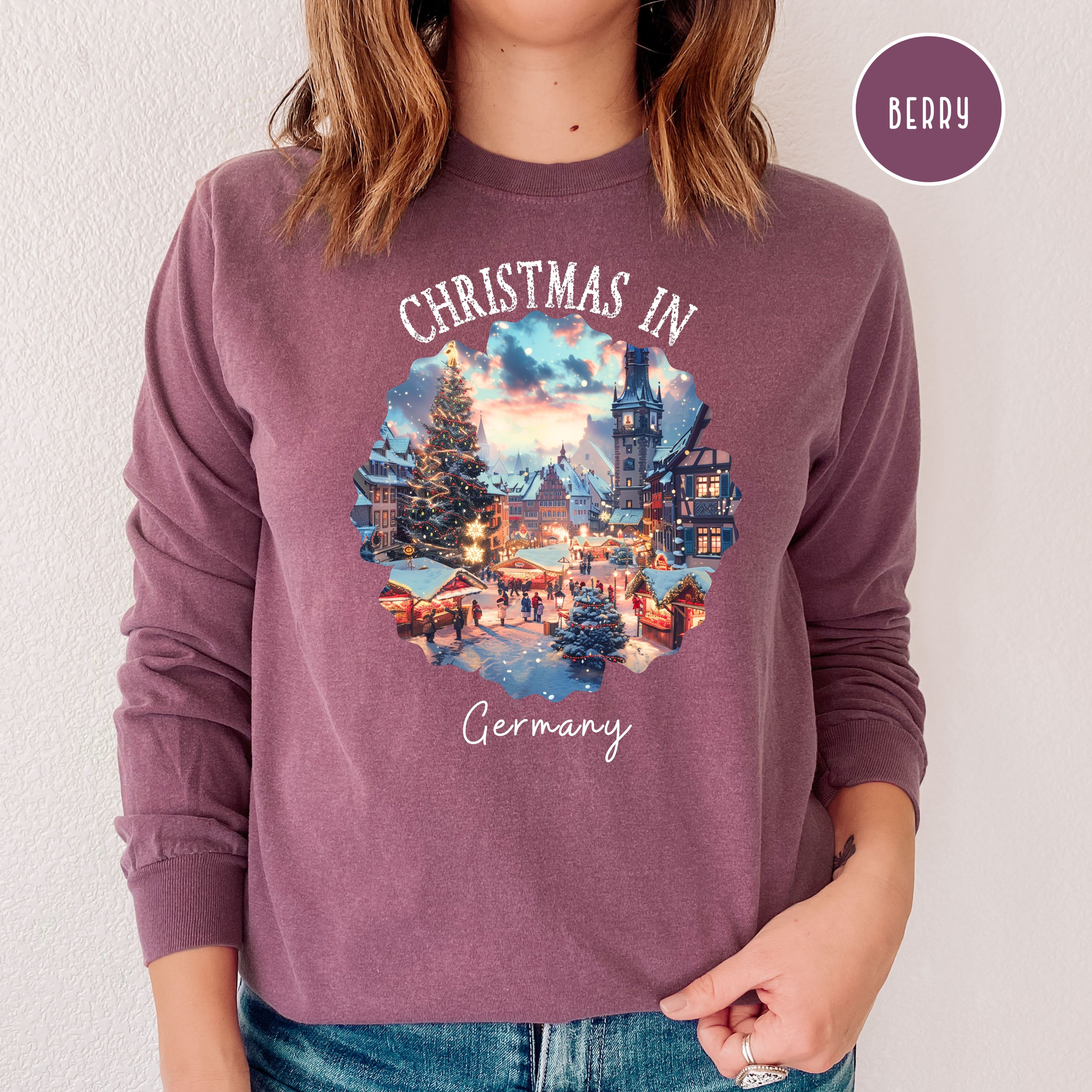 Christmas in Germany Comfort Colors® Long Sleeve Tee