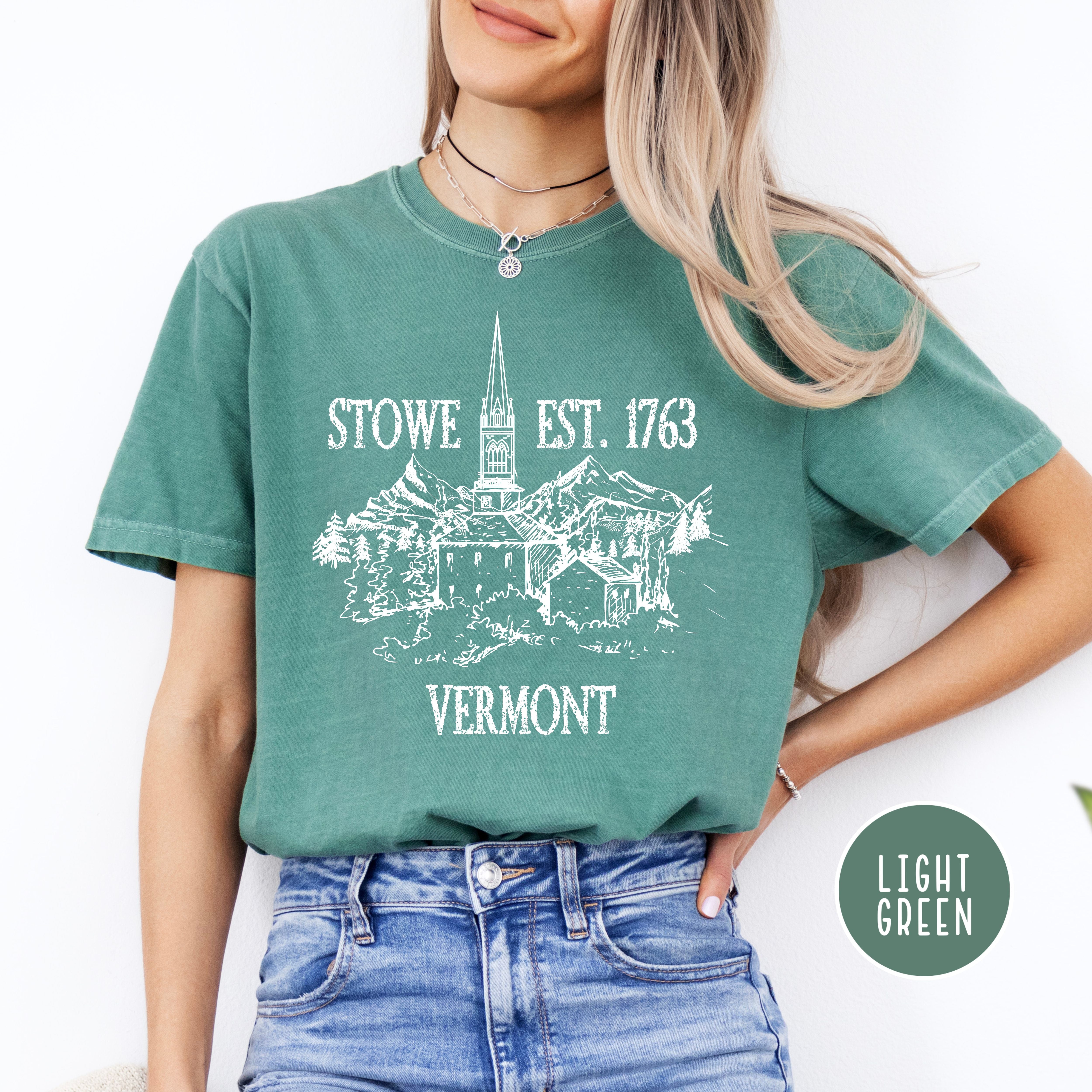 Stowe Vermont Grunge Style Comfort Colors® Tee