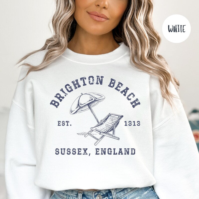 Brighton Beach Sussex England Grunge Style Sweatshirt