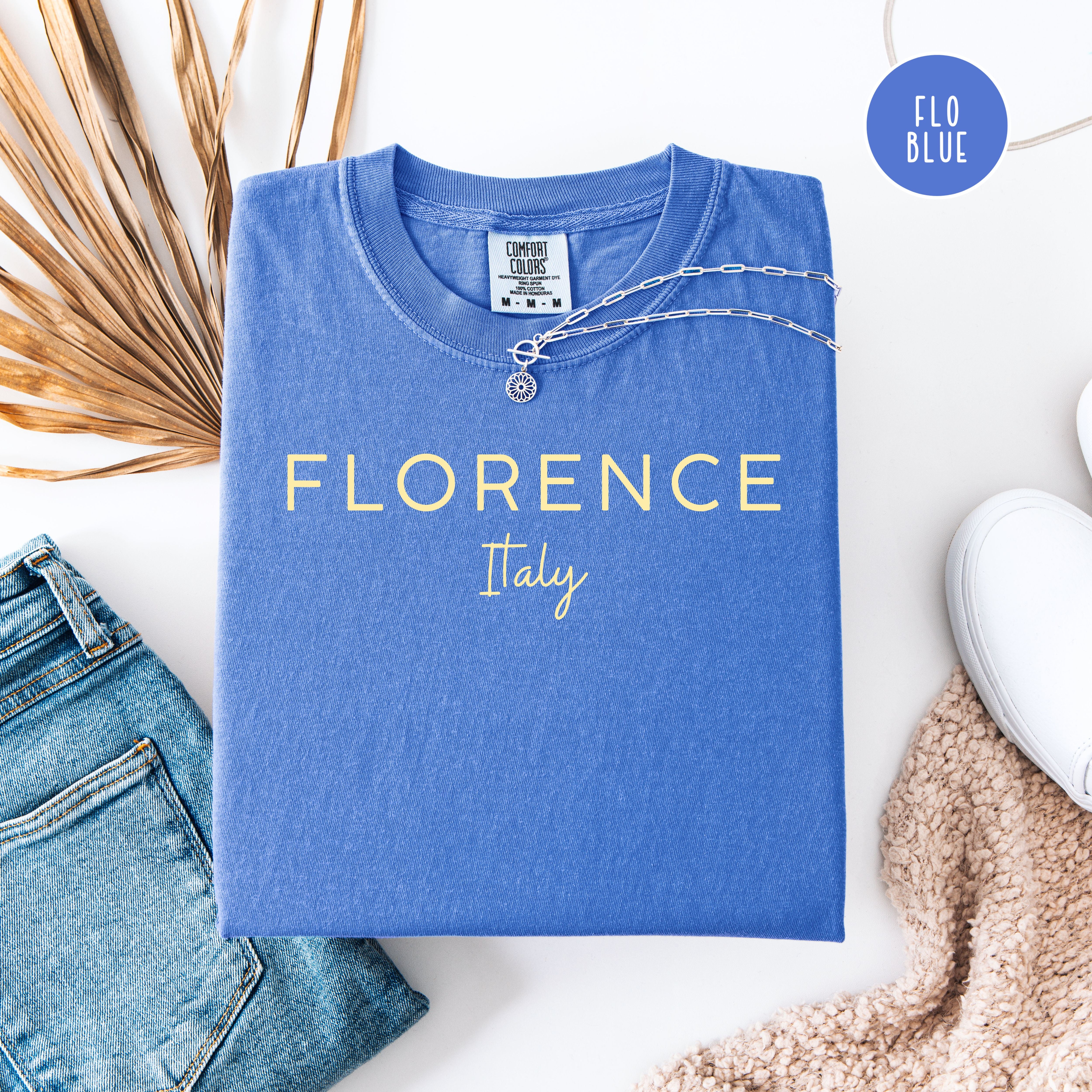 Florence Italy Vacation Gift Comfort Colors Tee