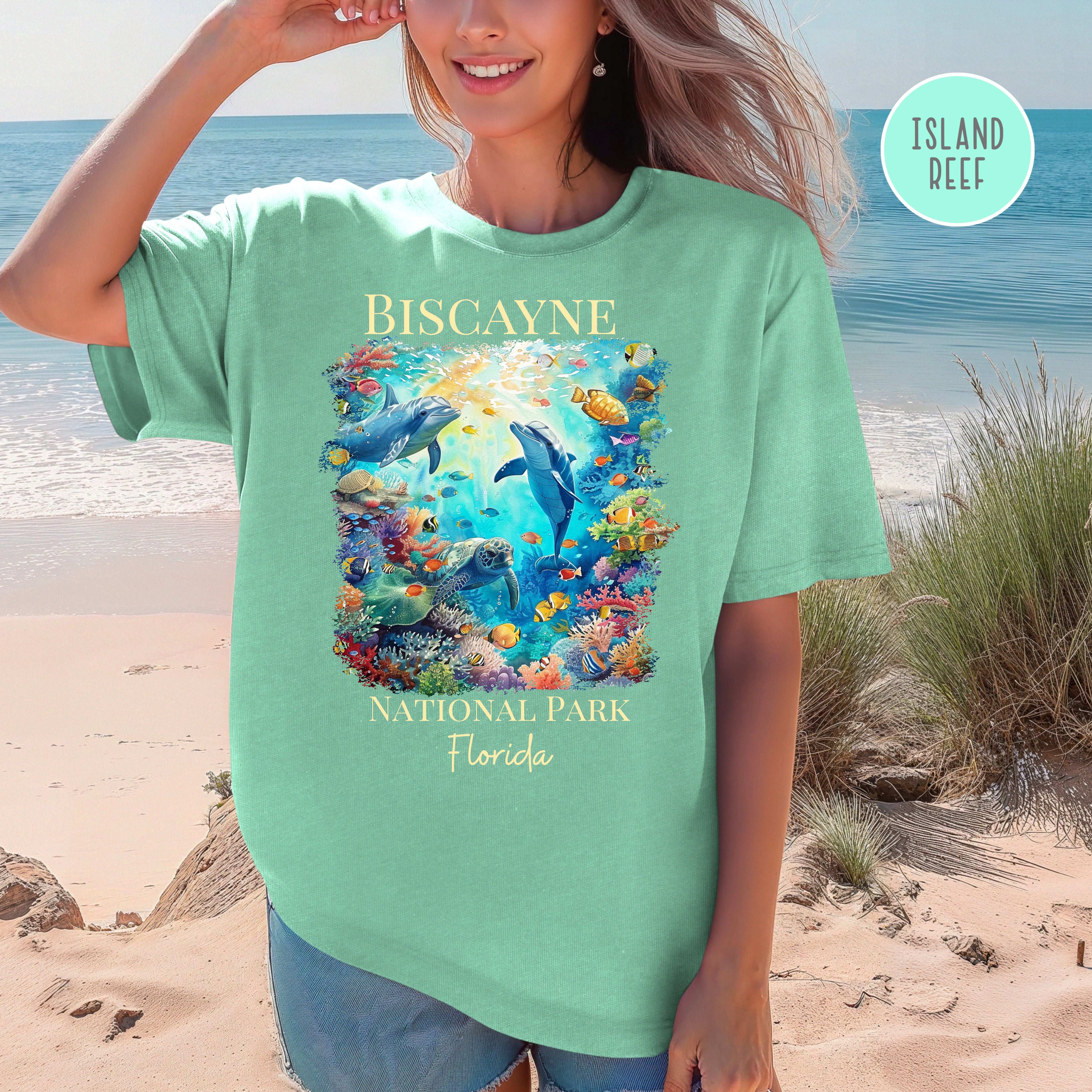 Biscayne National Park Coral Reef Florida Comfort Colors Tee