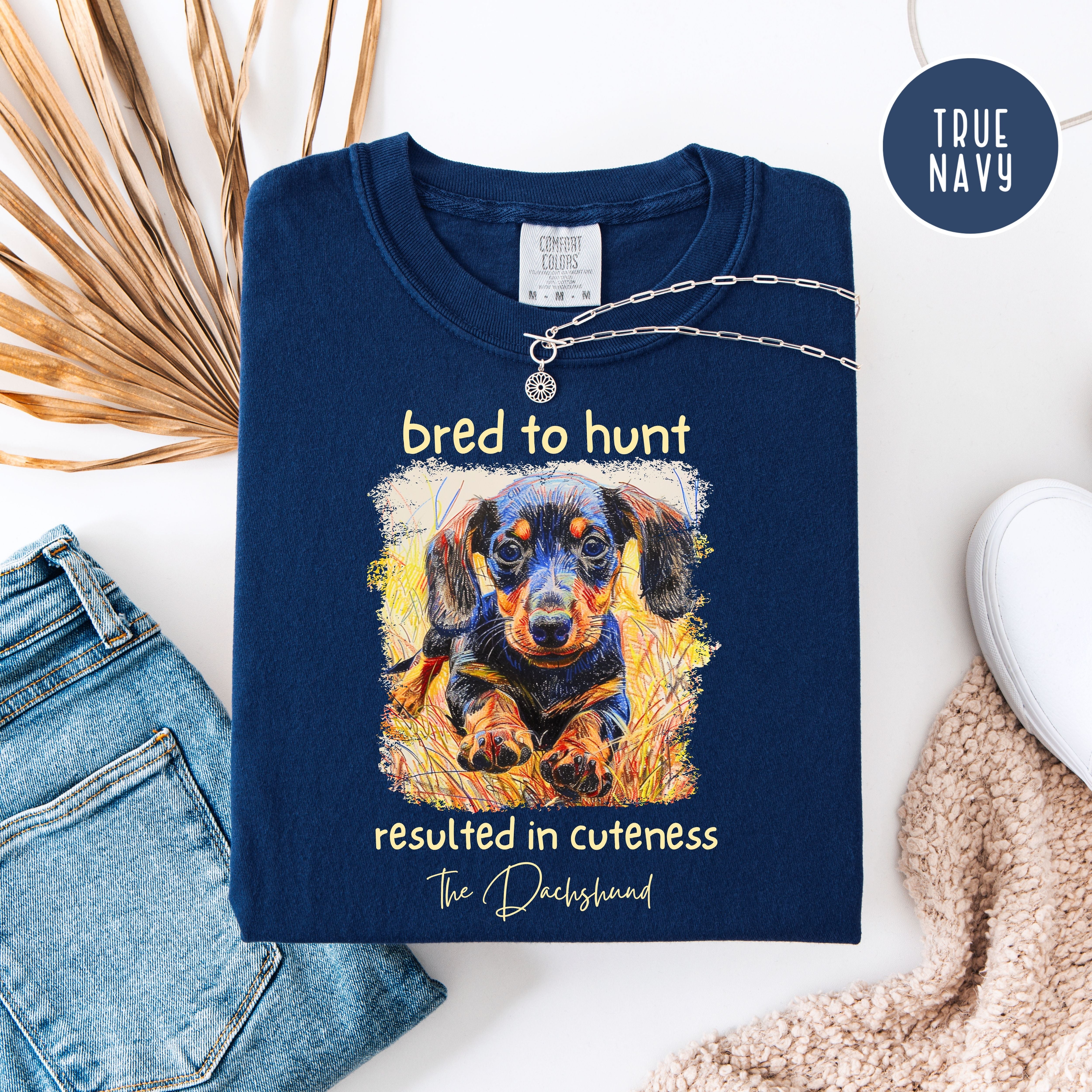 Dachshund Mama Comfort Colors T-Shirt, Doxie Lover Cuteness Shirt, Weiner Dog Lover Shirt, Dachshund Gift Shirt