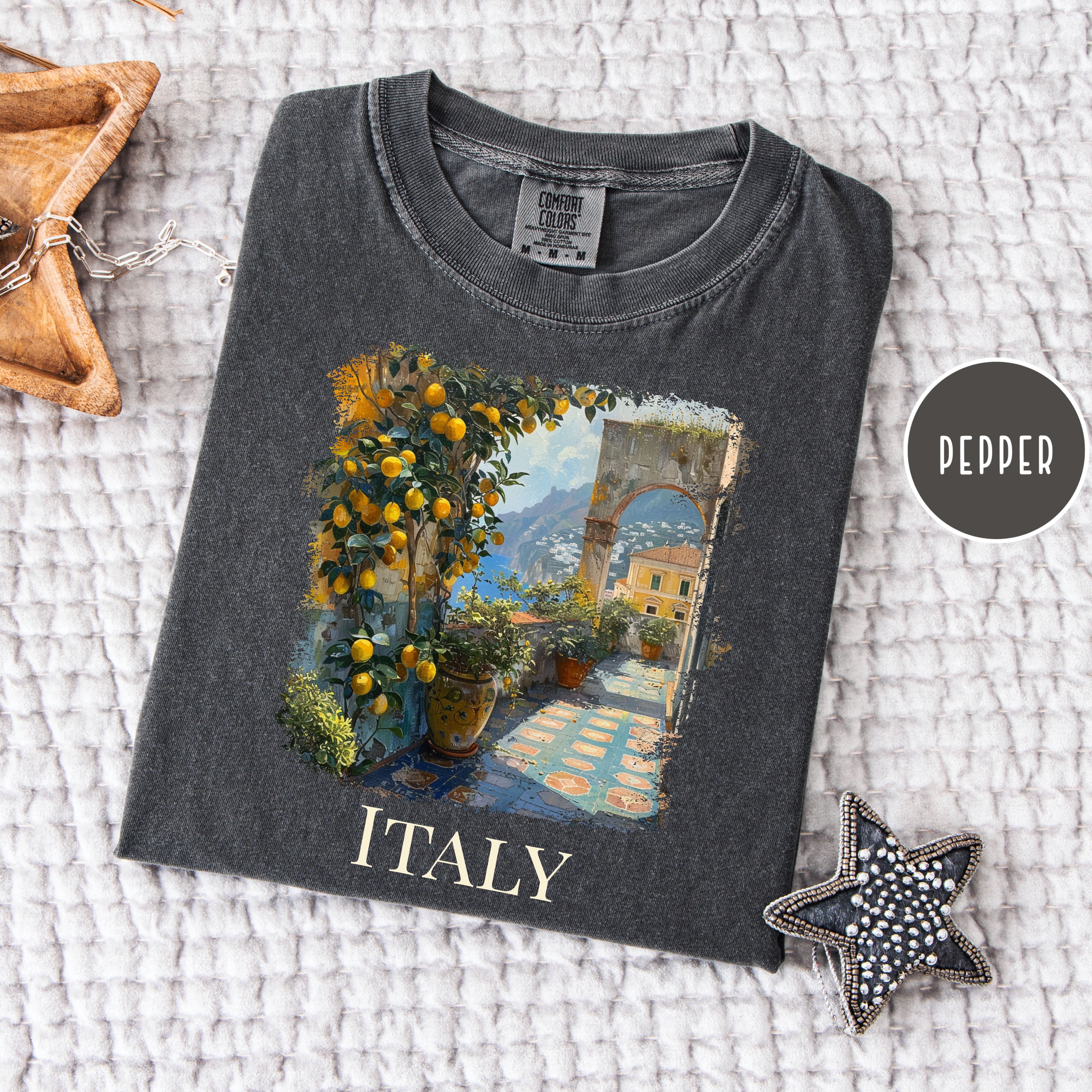Italy Lover Comfort Colors Vacation Gift Tee