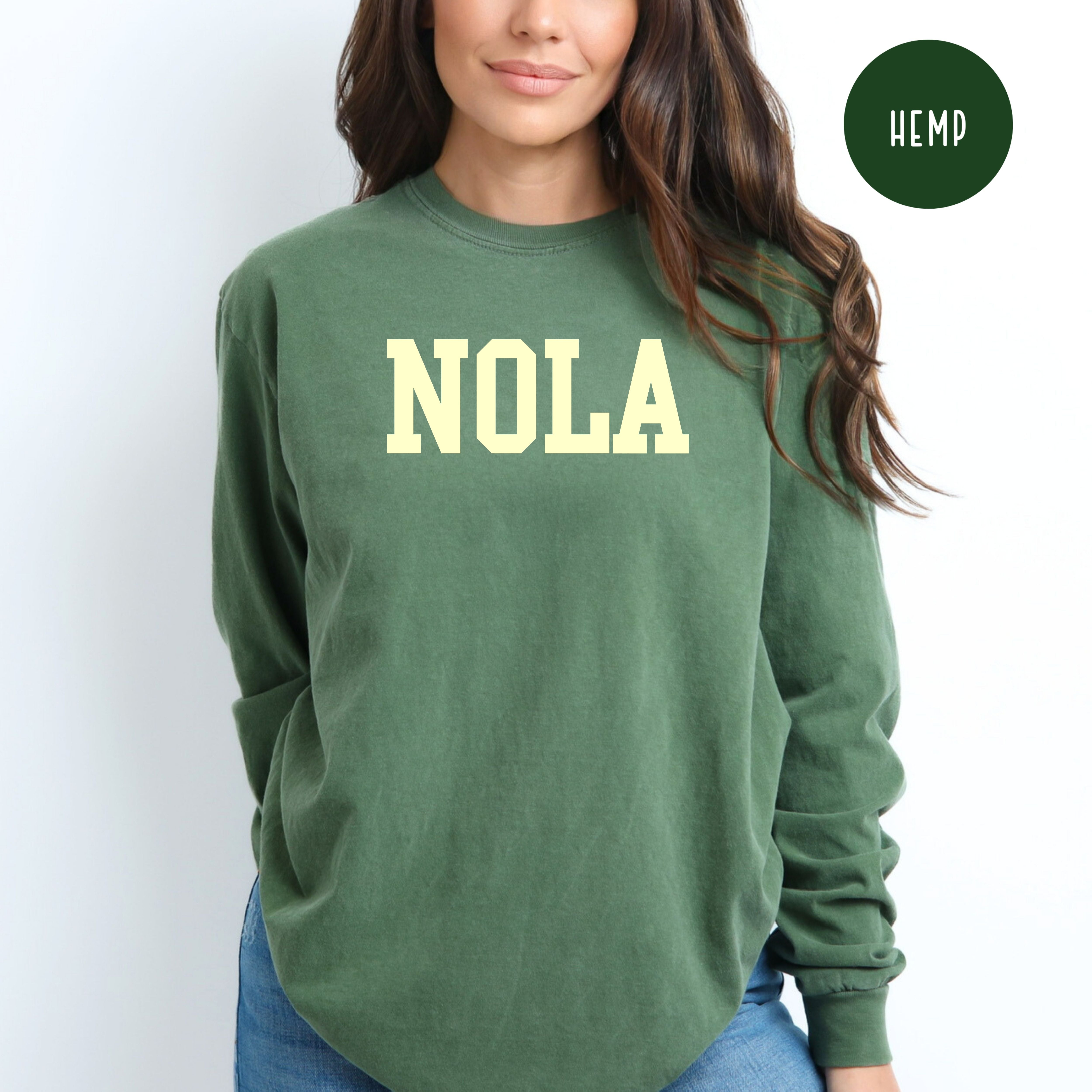 NOLA New Orleans Louisiana Comfort Colors® Long Sleeve Tee