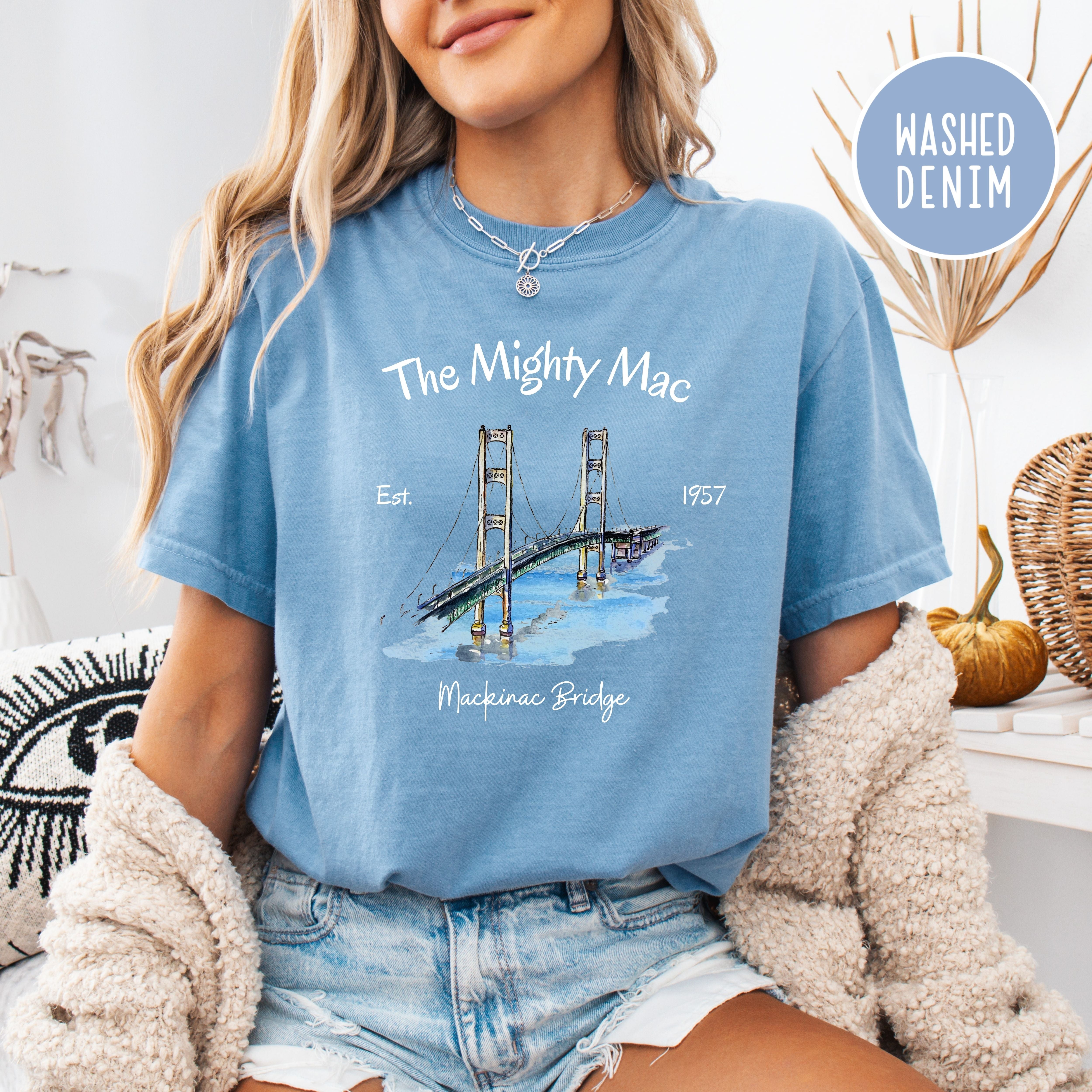 The Mighty Mac Mackinac Bridge Comfort Colors® Tee
