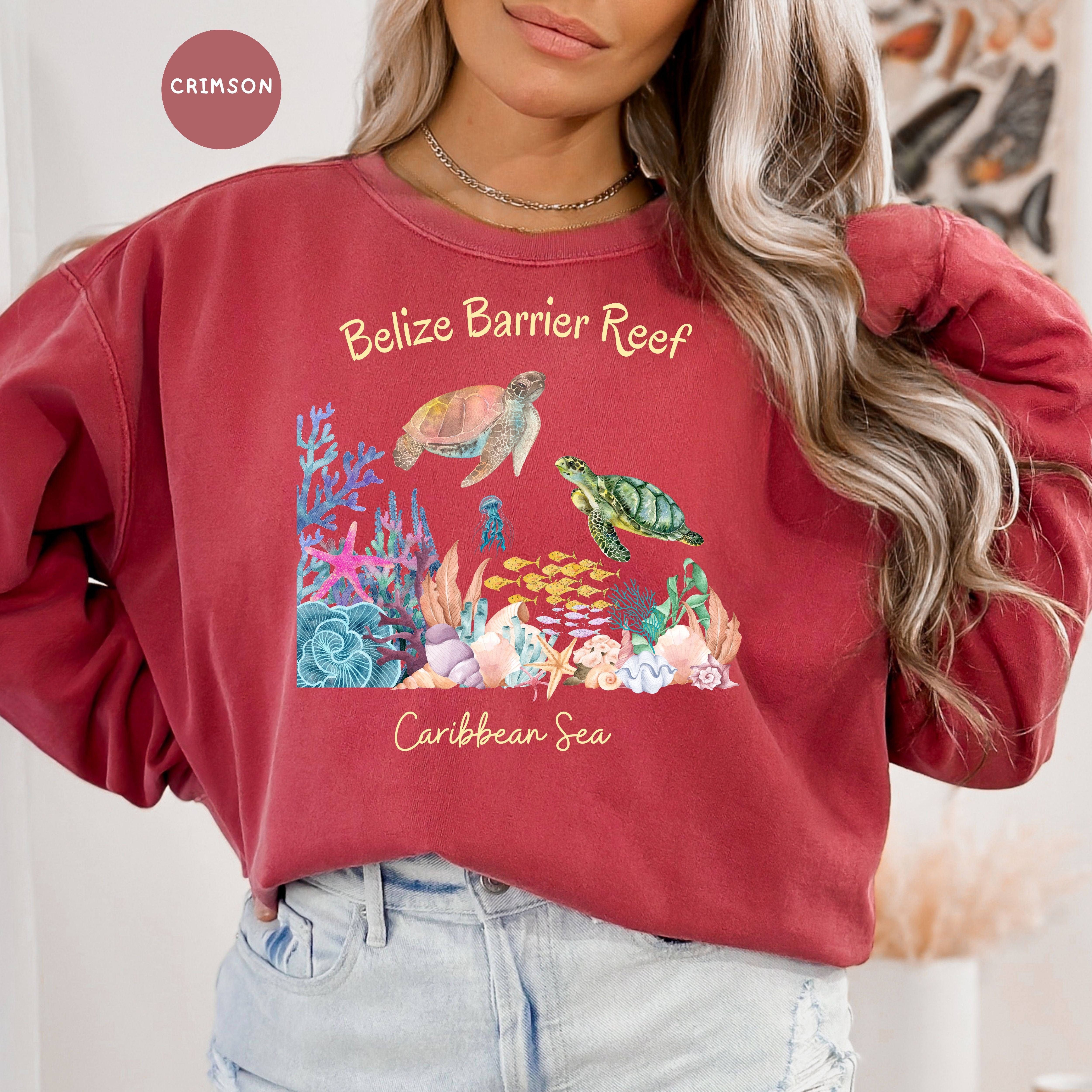 Belize Barrier Reef Caribbean Sea Comfort Colors® Sweatshirt
