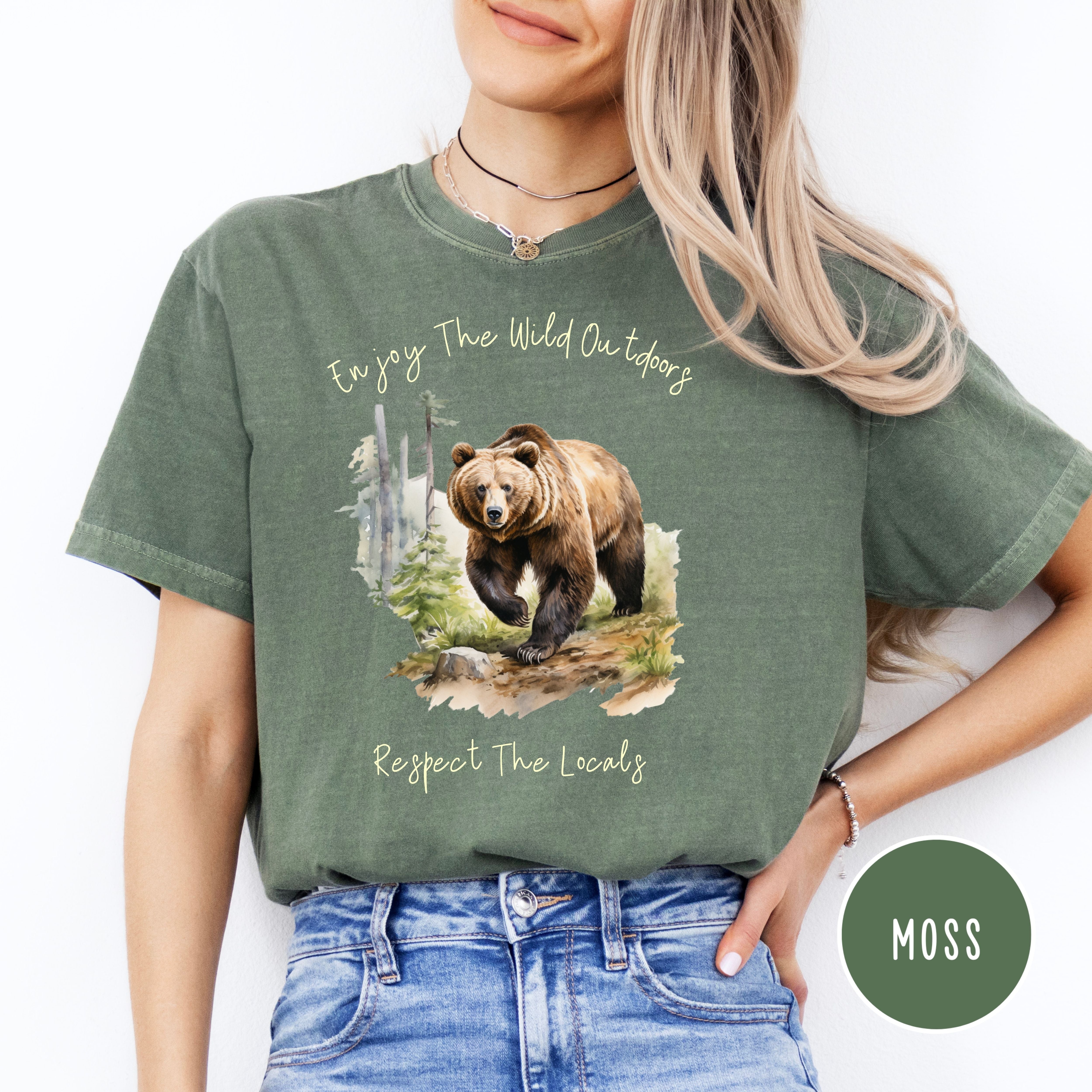 Nature Lover Respect the Locals Wild Outdoors Comfort Colors® Tee