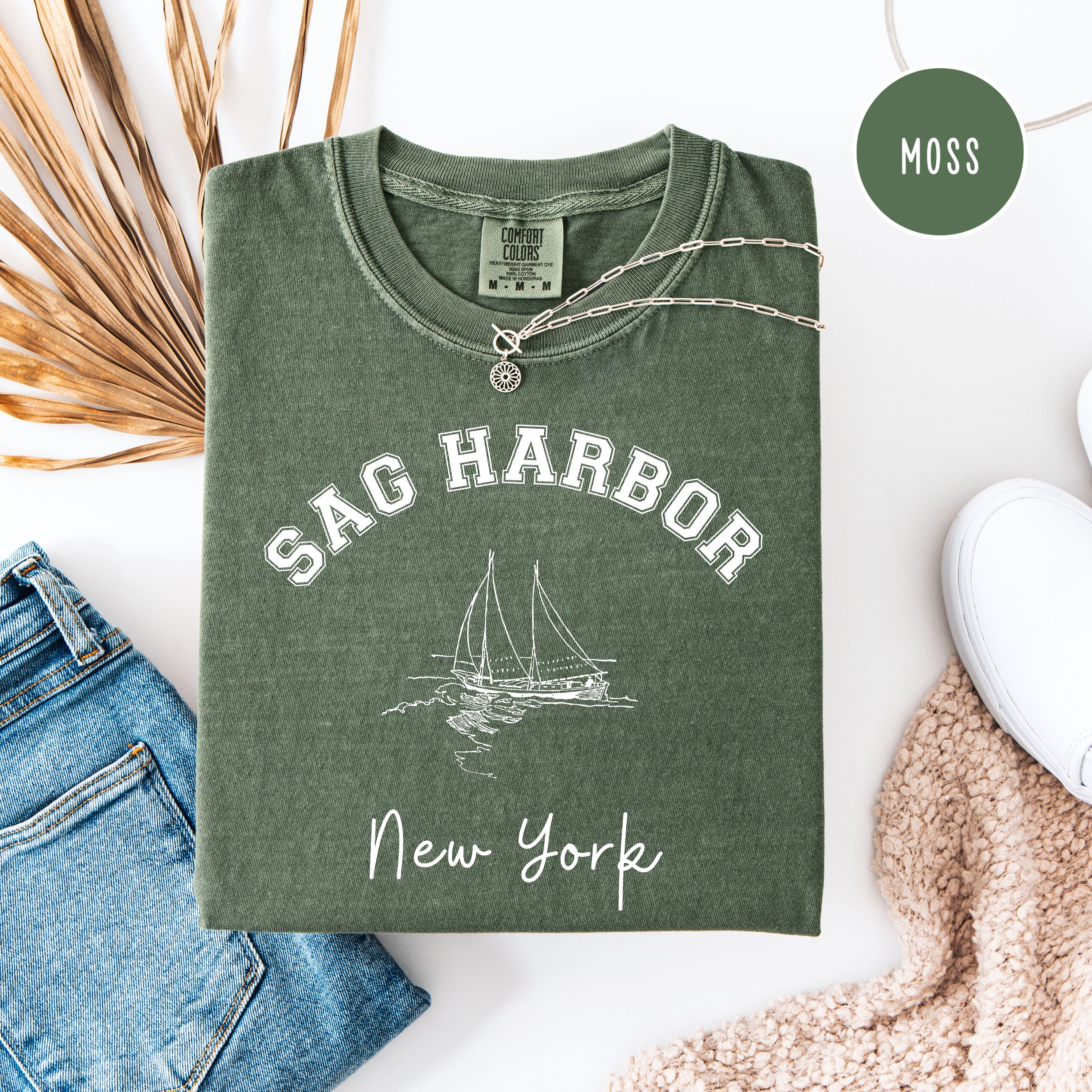 Sag Harbor Hamptons Comfort Colors Vacation Tee Shirt