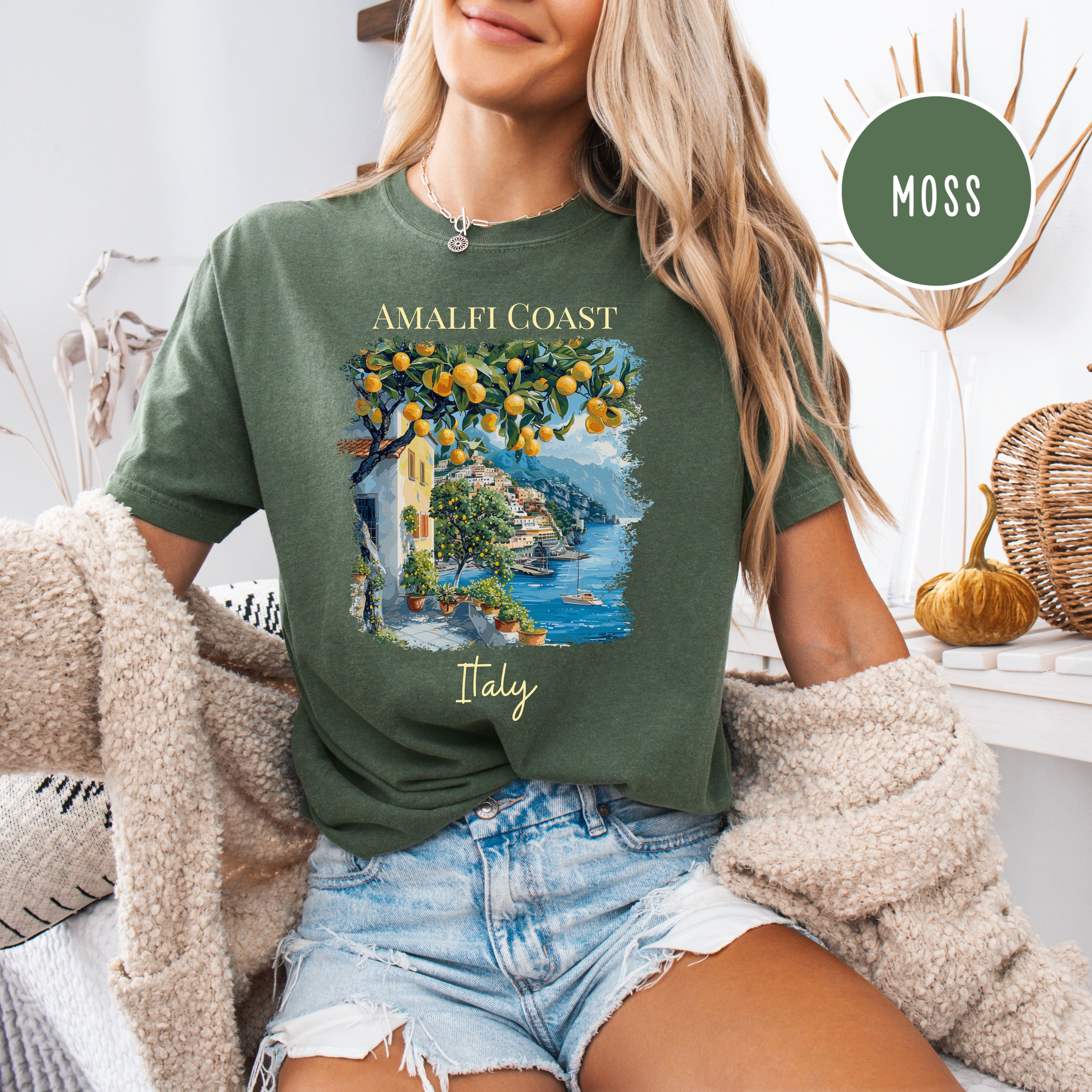 Amalfi Coast Italy Comfort Colors Vacation Tee Shirt