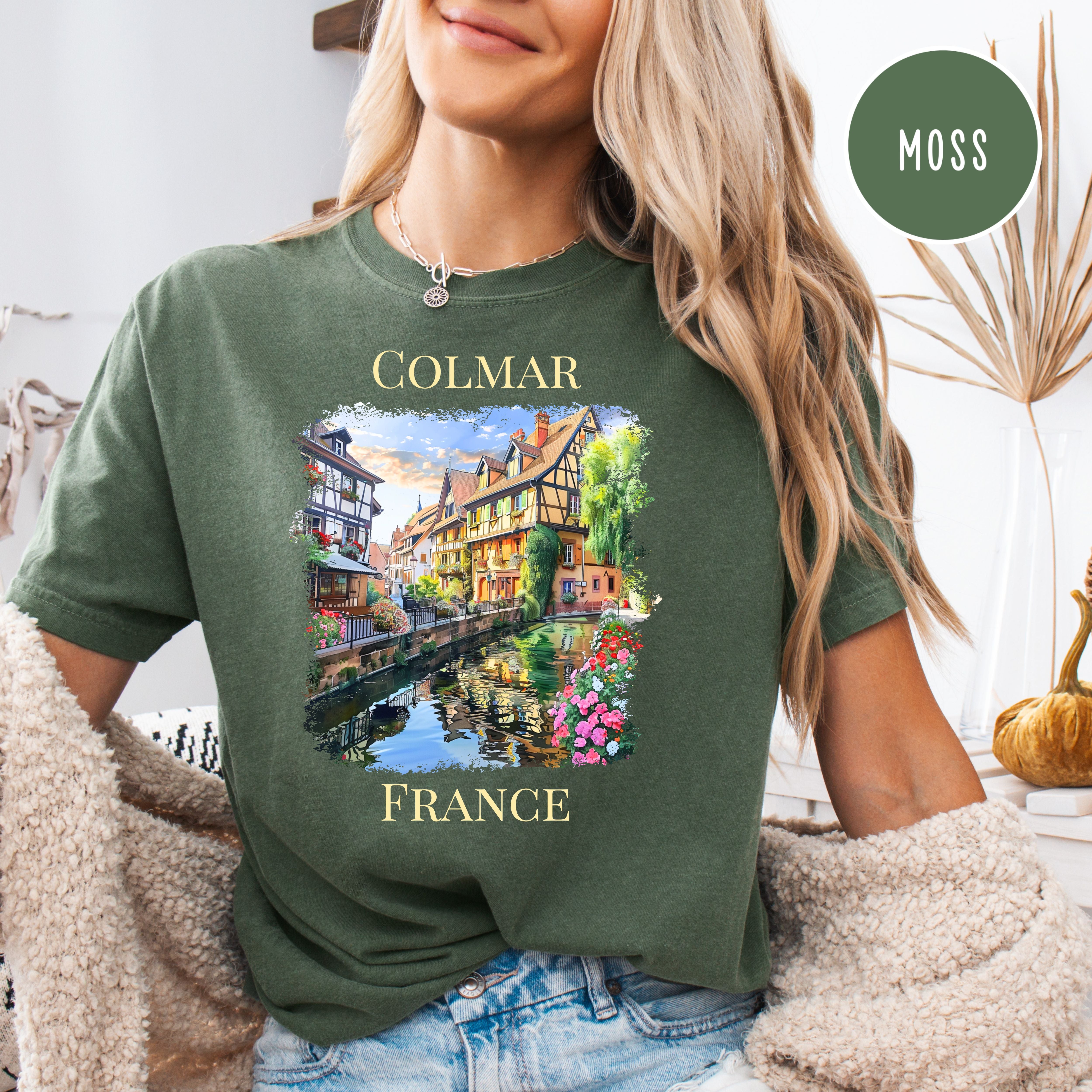 Colmar France Comfort Colors Vacation Gift Tee