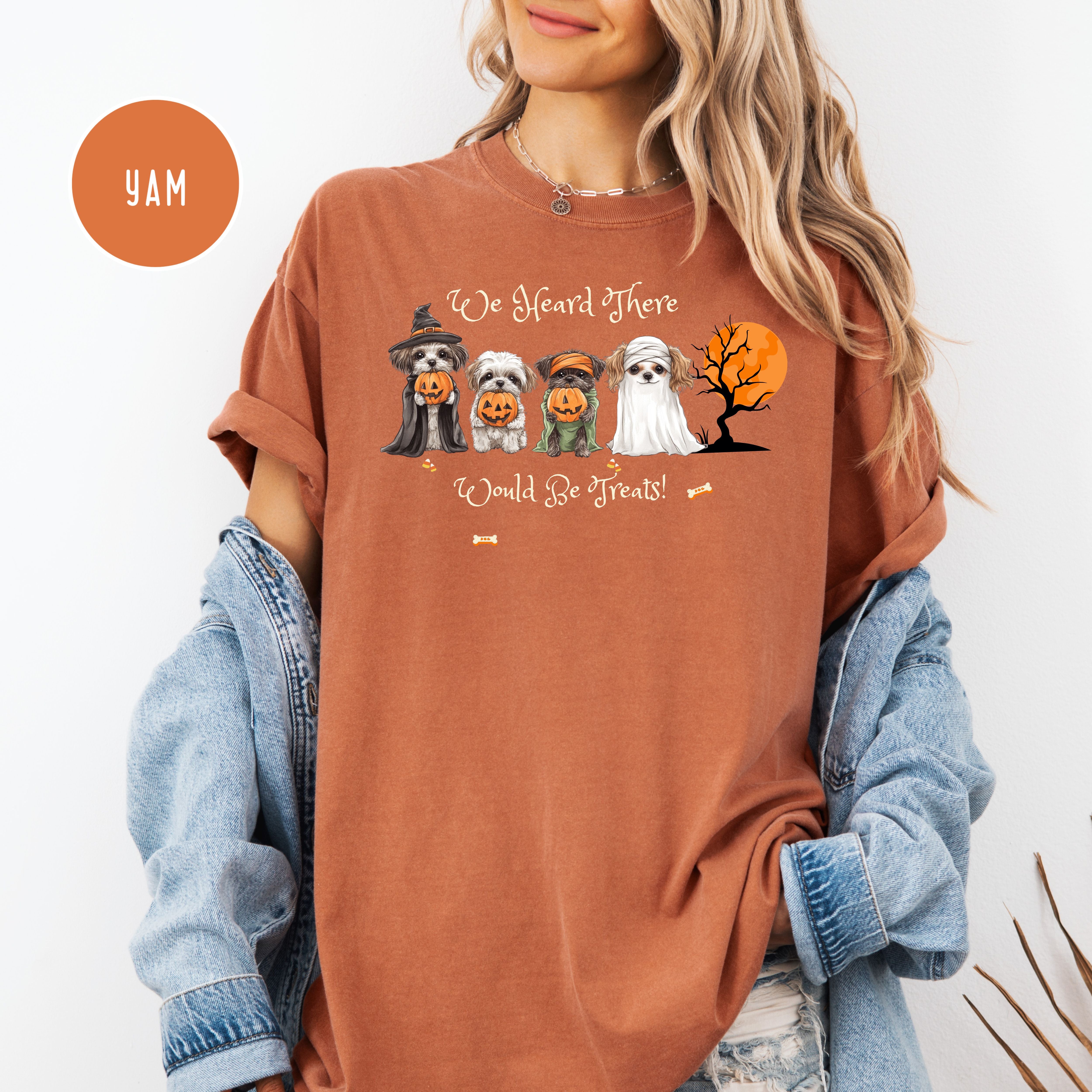 Dog Lover Comfort Colors Halloween Tee Shirt for Dog Mama