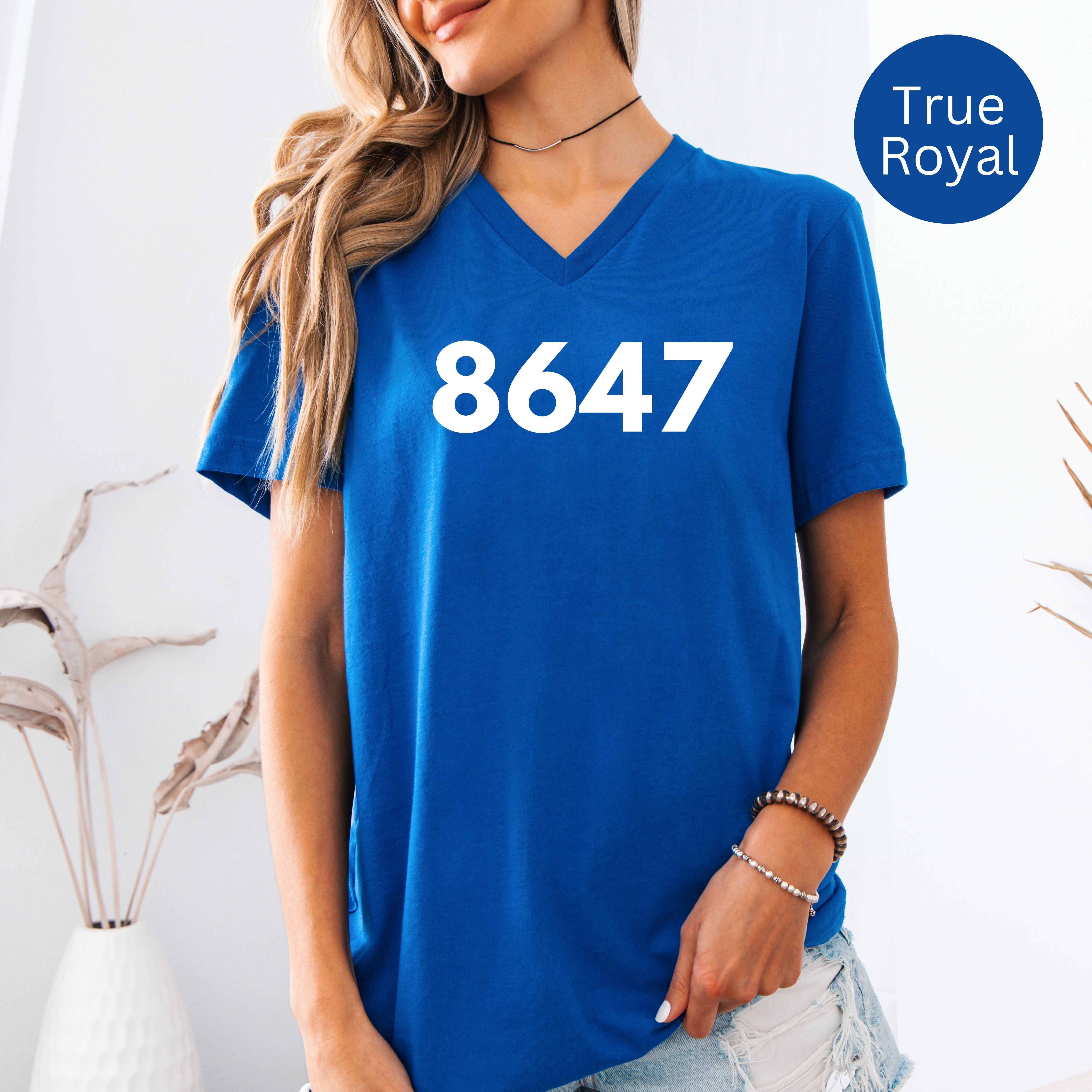 8647 Anti Trump Bella Canvas V-Neck Tee, Protest Tee Shirt