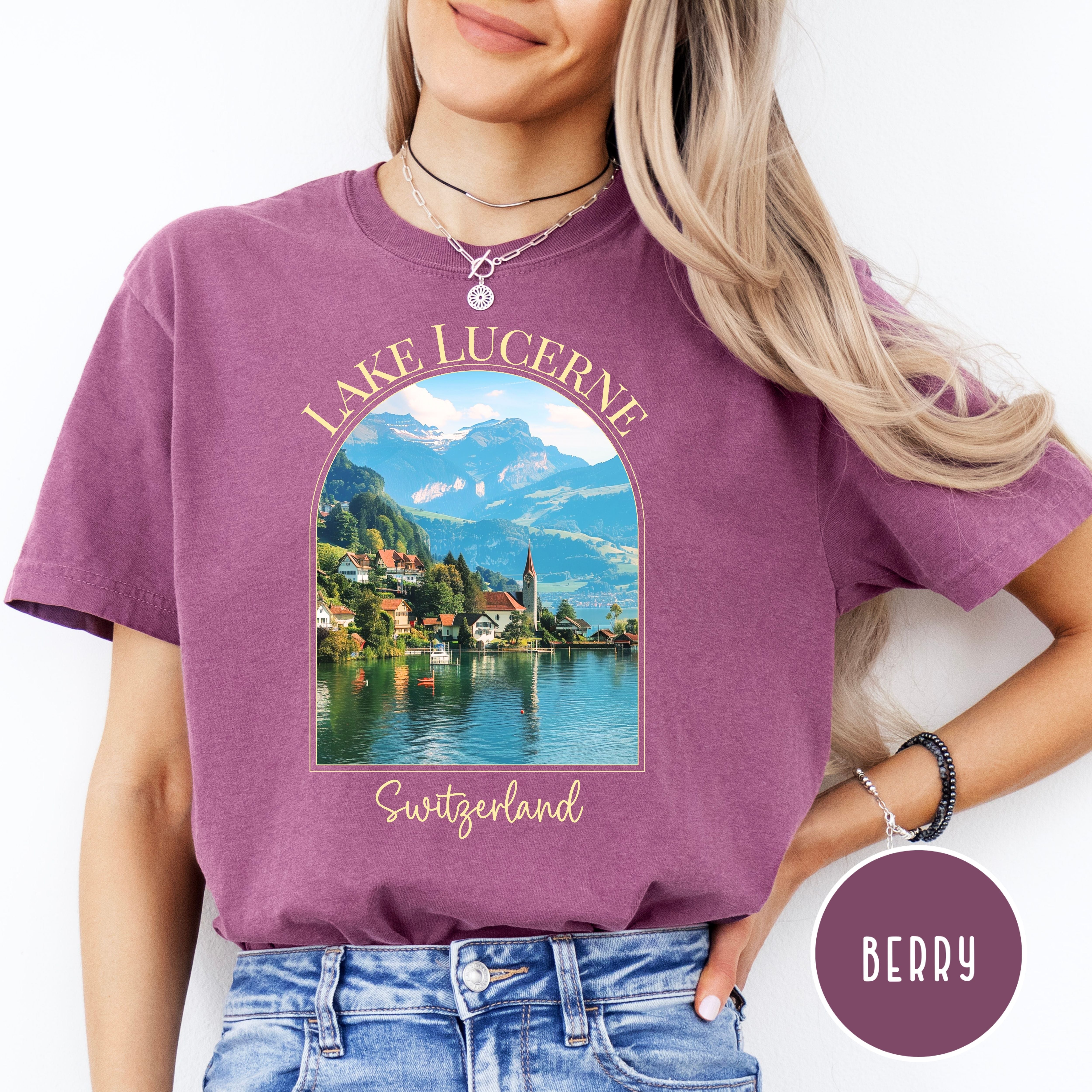 Lake Lucerne Switzerland Comfort Colors® Tee