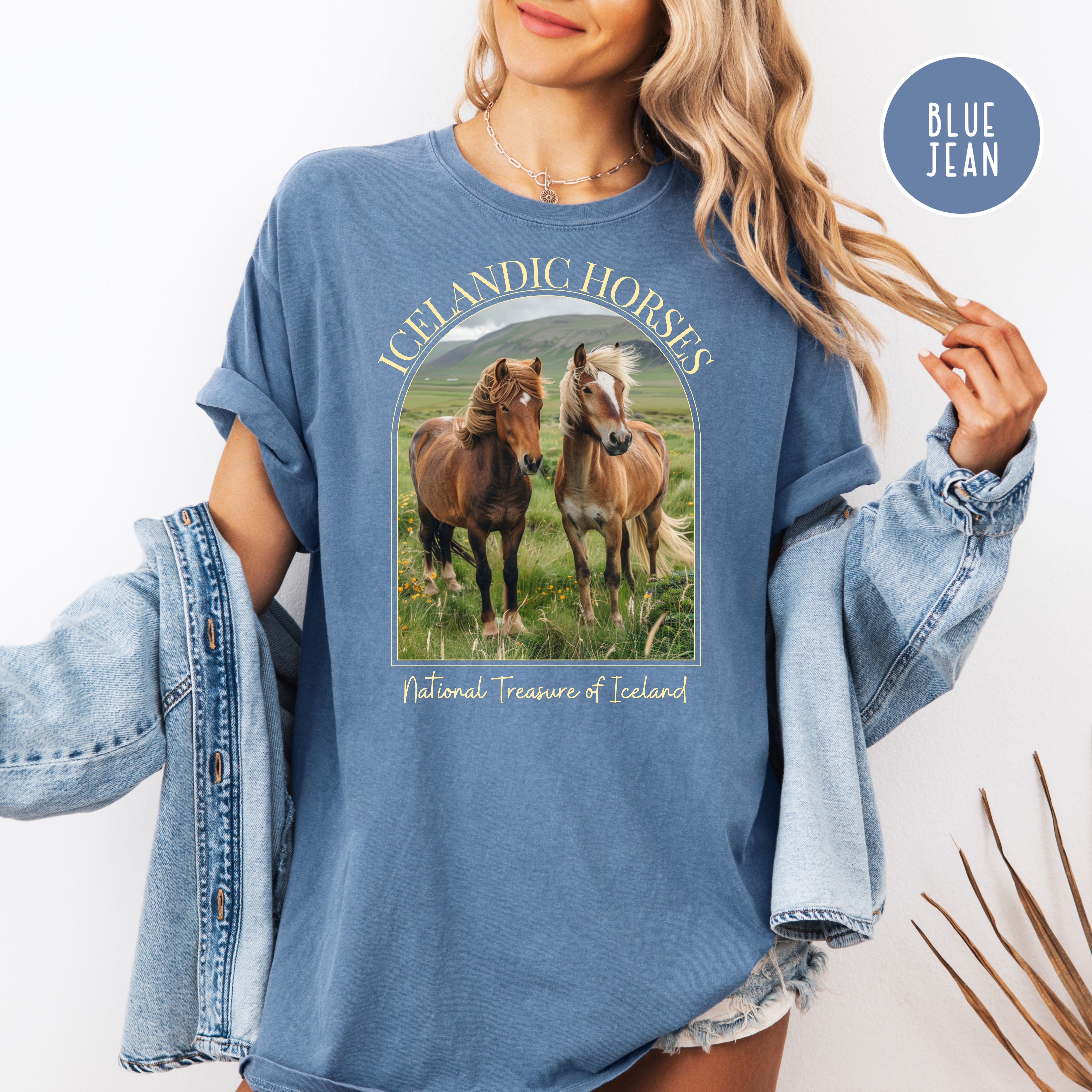 Icelandic Horses Comfort Colors Horse Lover Gift Shirt