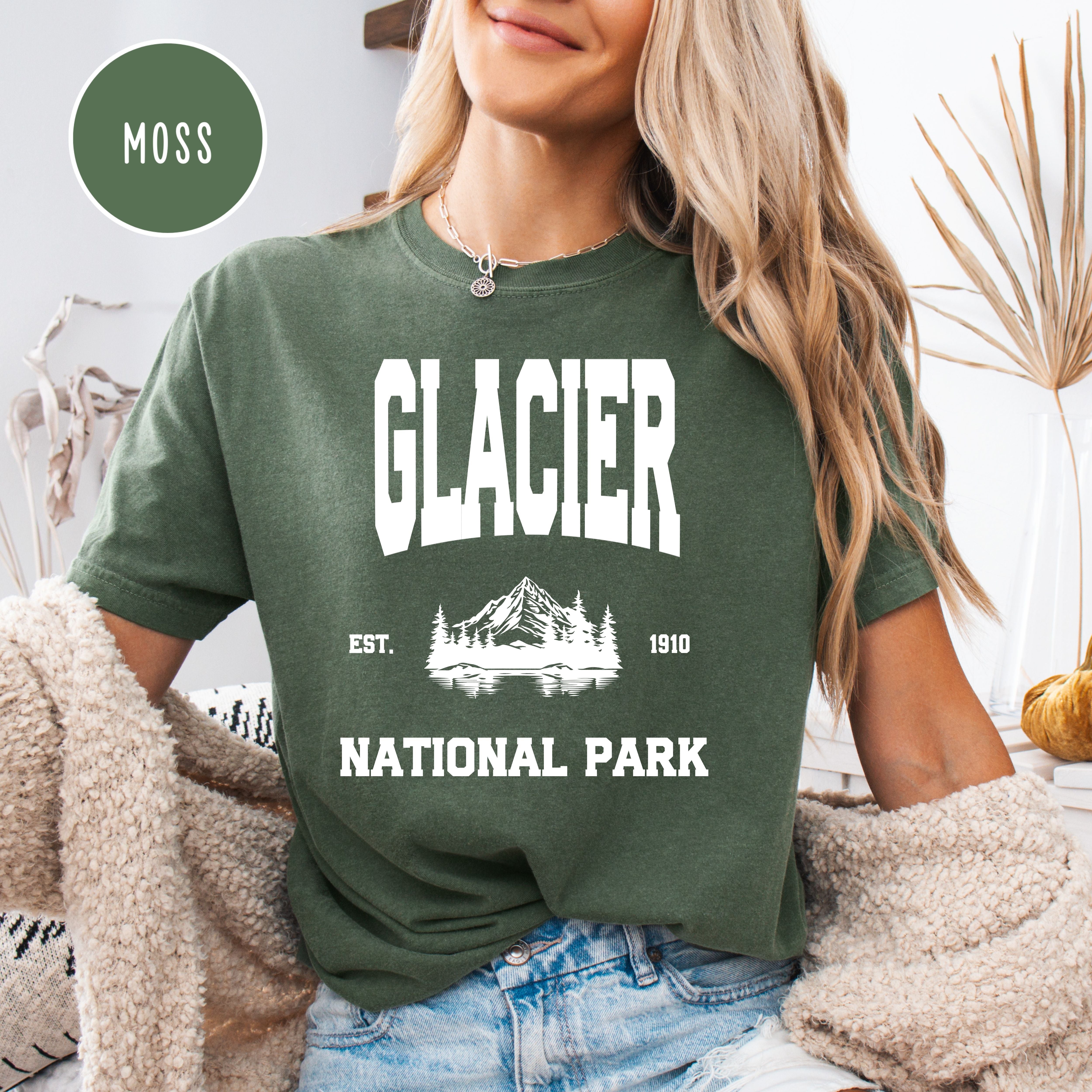 Glacier National Park Montana Comfort Colors Tee